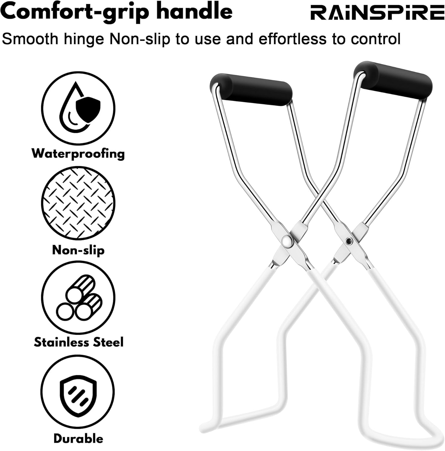 Rainspire Canning Jar Lifter Safe Efficient Kitchen Essential