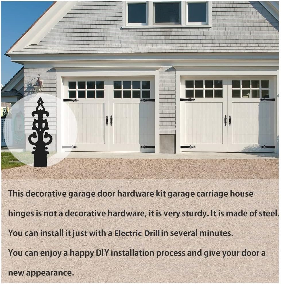 Premium Steel Hinges for Carriage Doors