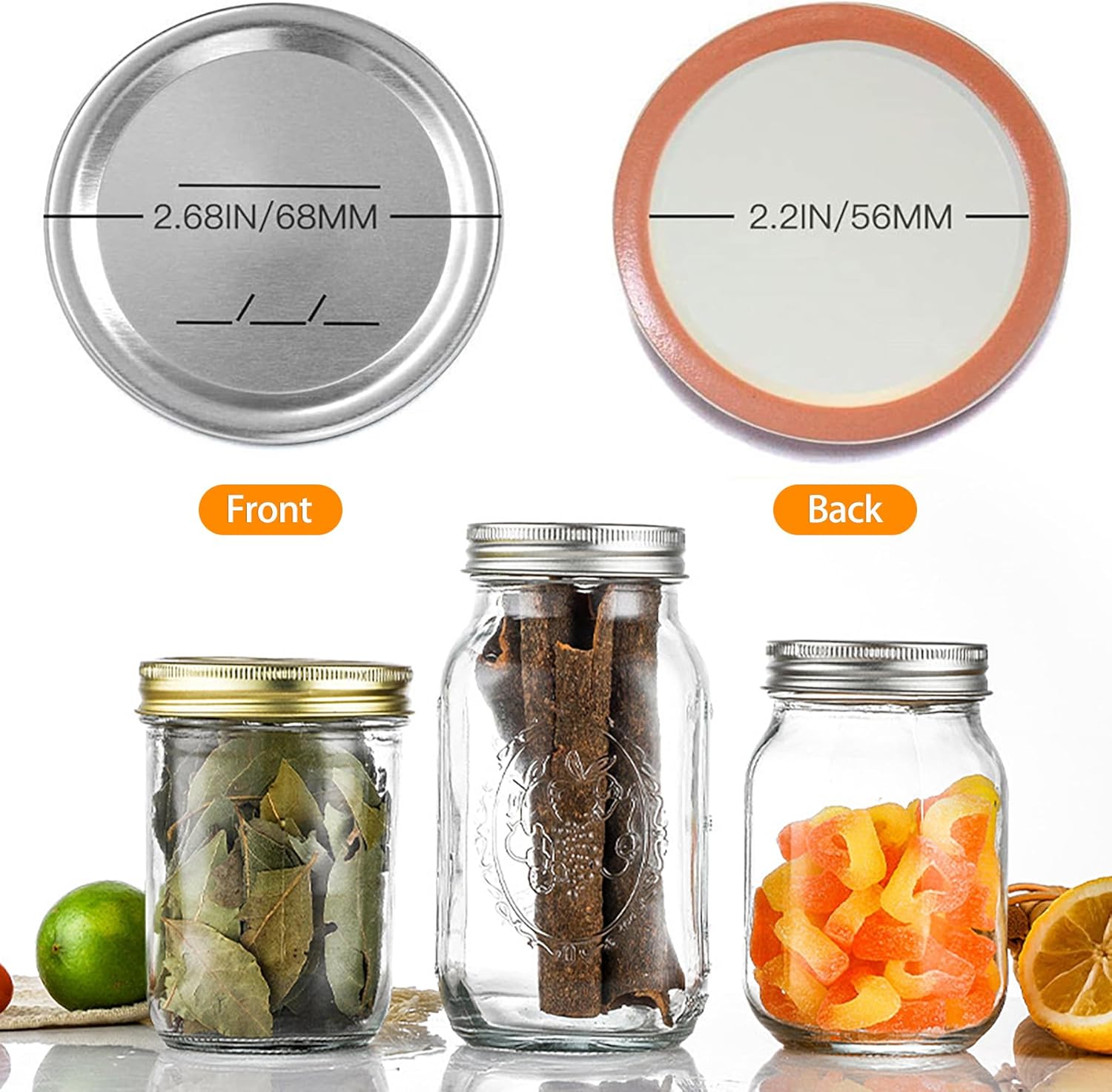 24-Pack 70 MM Leak-Proof Canning Lids for Ball Kerr Jars