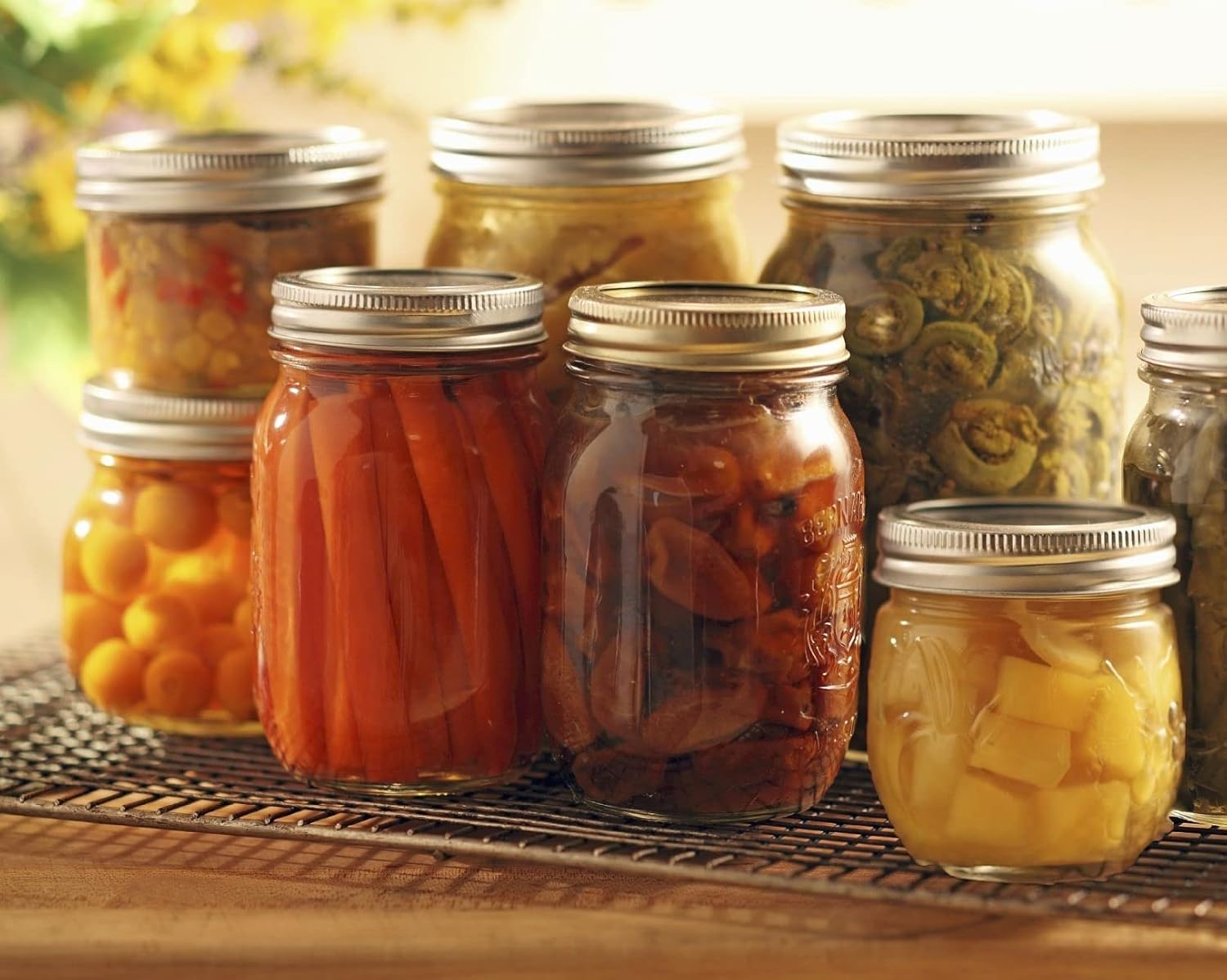 Canning Lids with Rings for Mason Jars 48-Piece Set