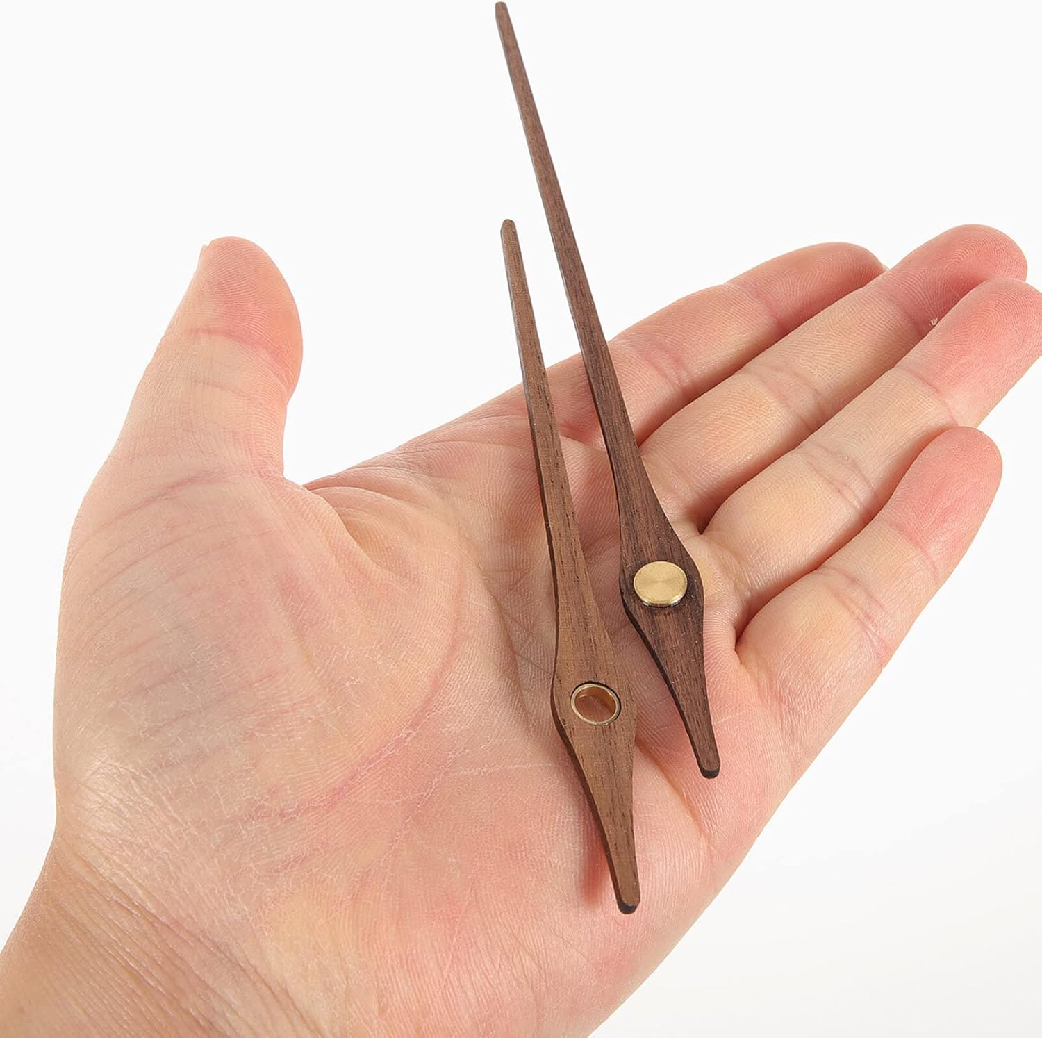 5Pcs Black Walnut Wooden Clock Hands for 12-Inch Wall Clock