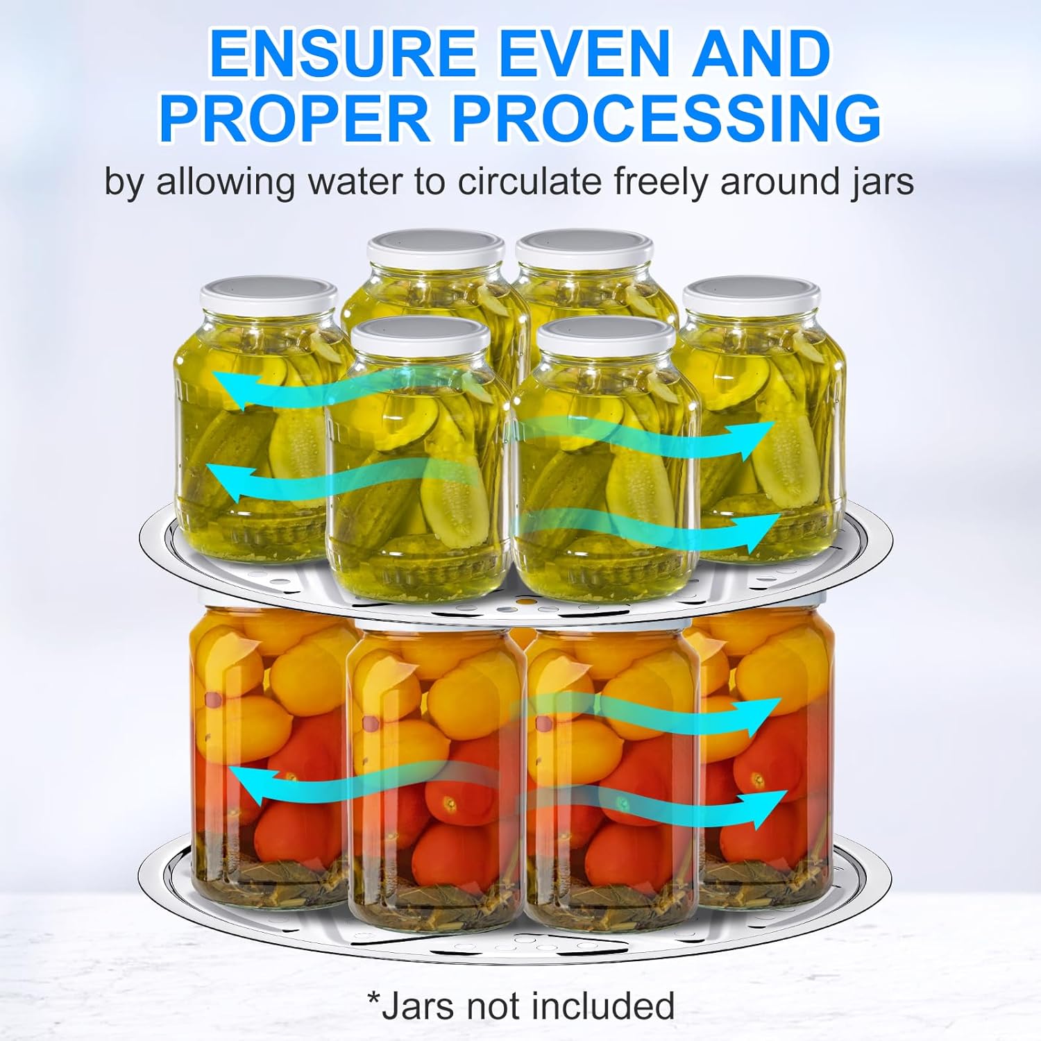 2-Piece Dual-Layer Steel Pressure Canner Rack