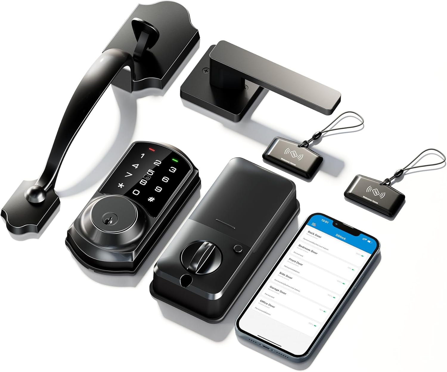 Veise Smart Front Door Lock Set with Keyless Entry