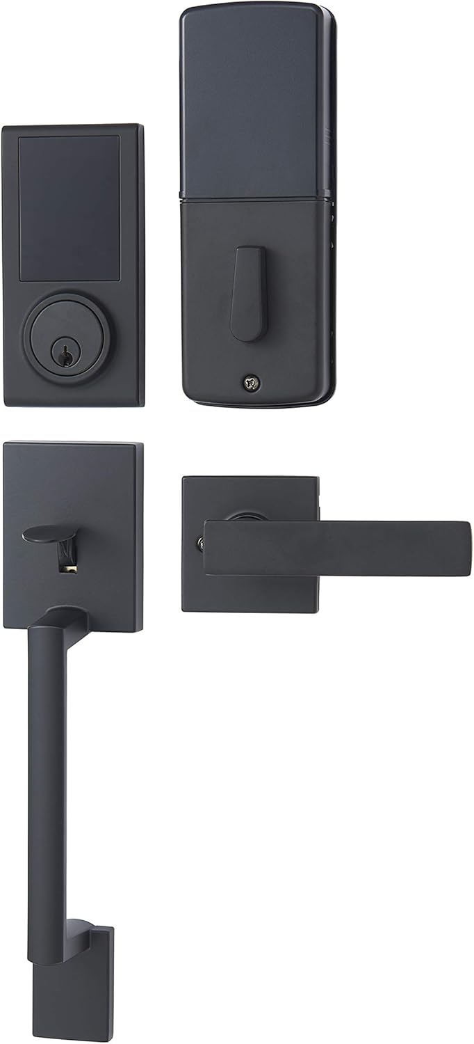 Secure Entry with Touchscreen Door Keypad Lock Handleset