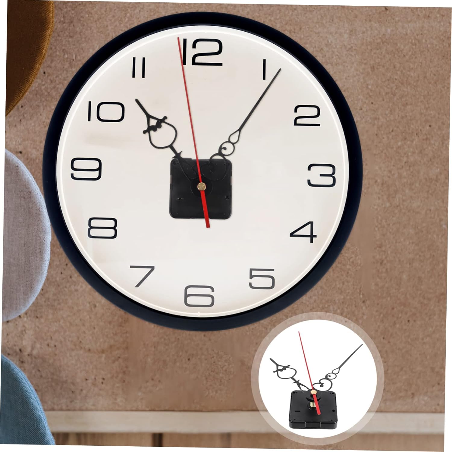 WhamVox 35CM Silent Quartz Clock Movement Kit