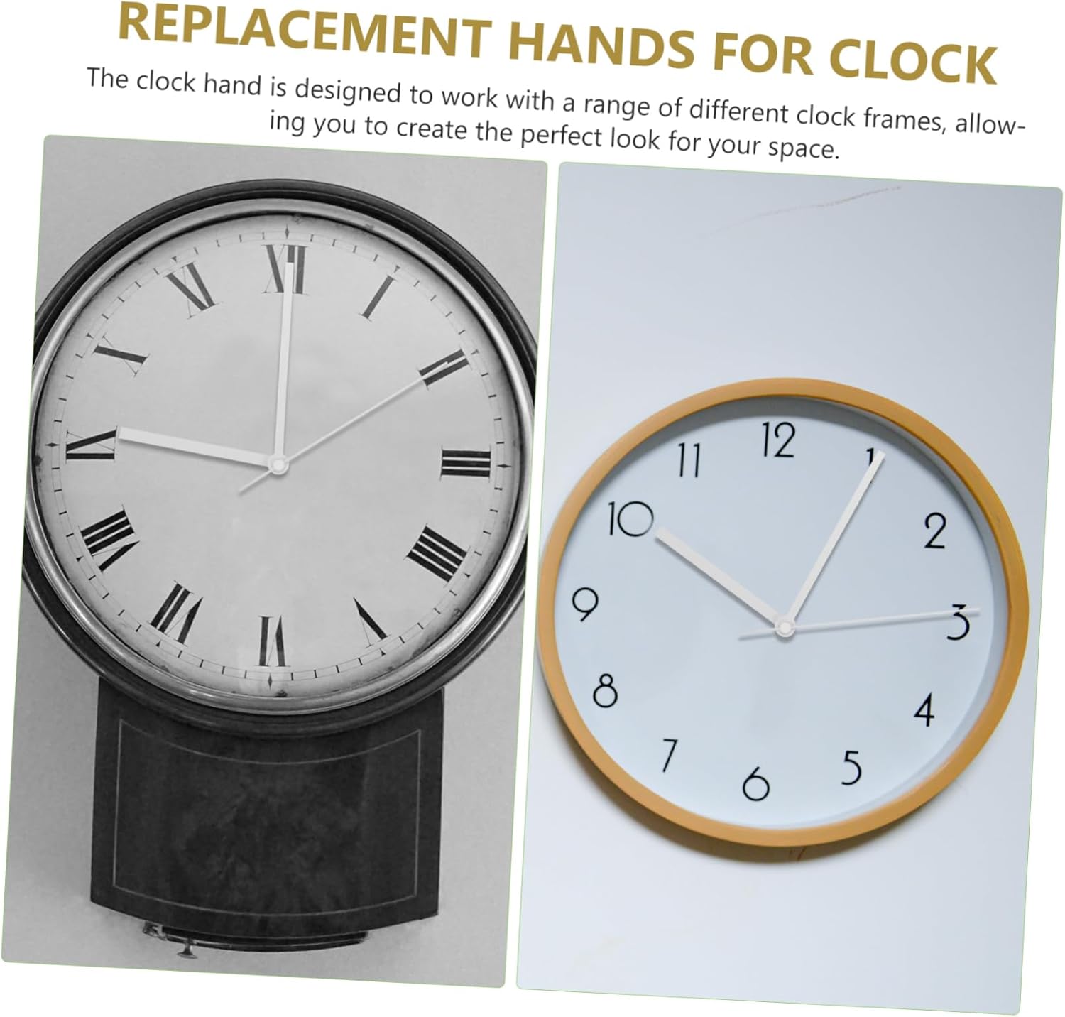 Premium 10-Slot Wall Clock Hands and Needles for DIY Repairs