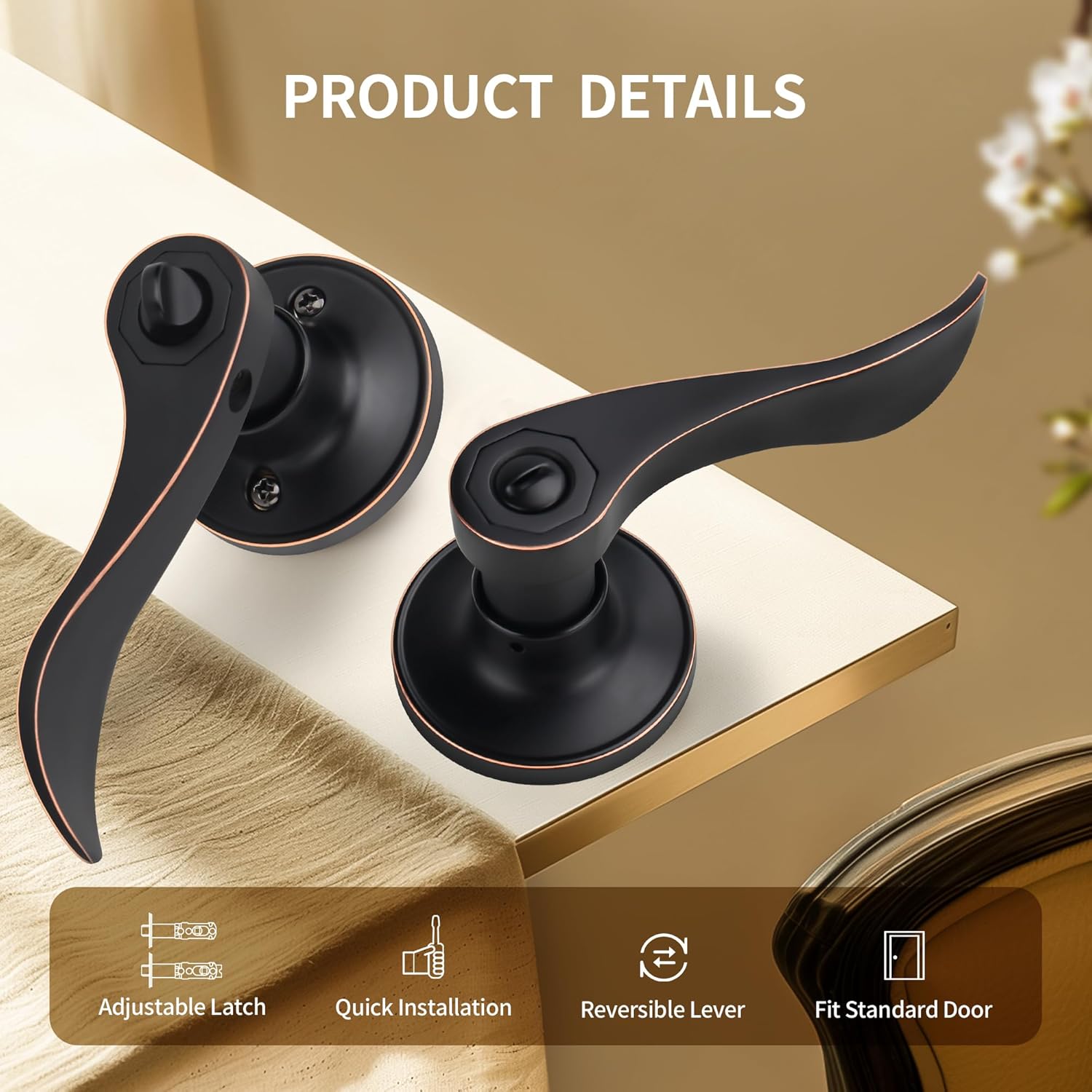 Moquin - The Privacy Door Lever Without Keys