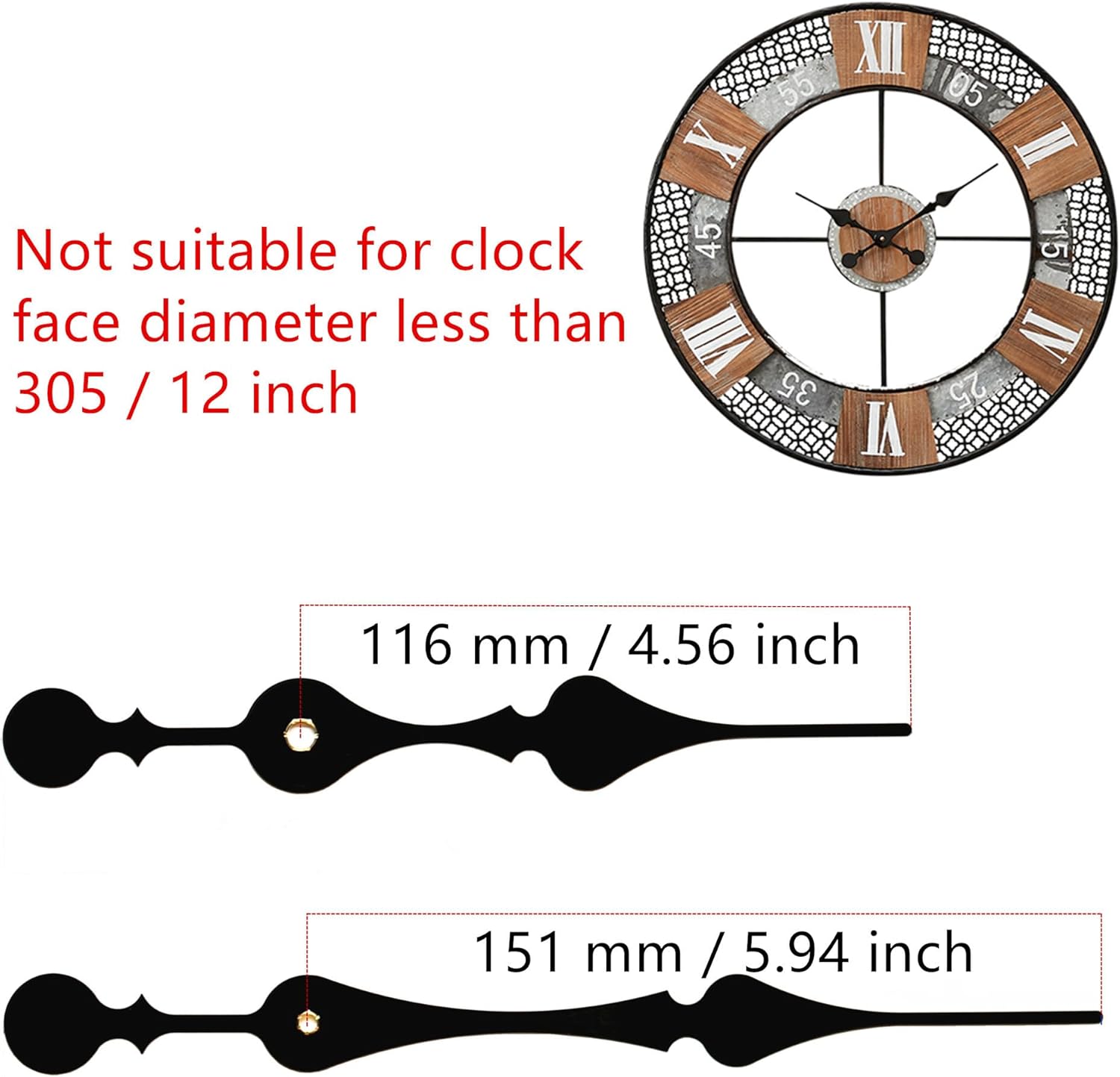 Perfect 23mm Shaft Clock Movement for Repairing Crafting by TIKROUND