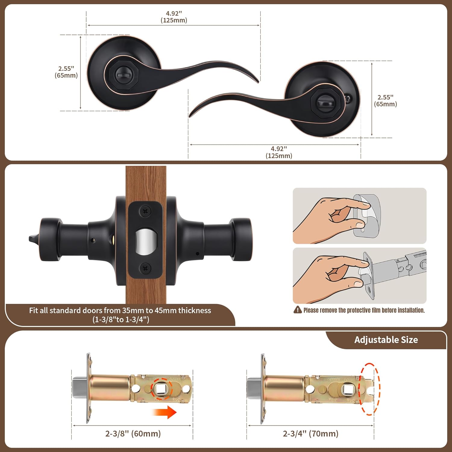 Moquin - The Privacy Door Lever Without Keys
