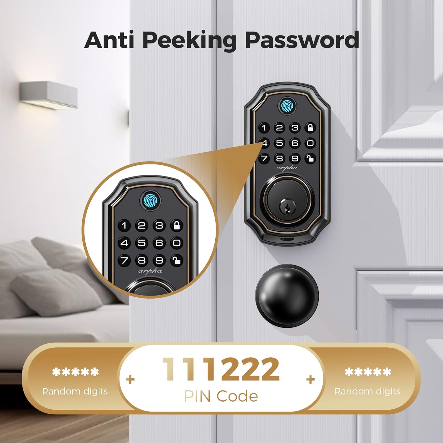 Advanced Smart Door Lock with Fingerprint Password