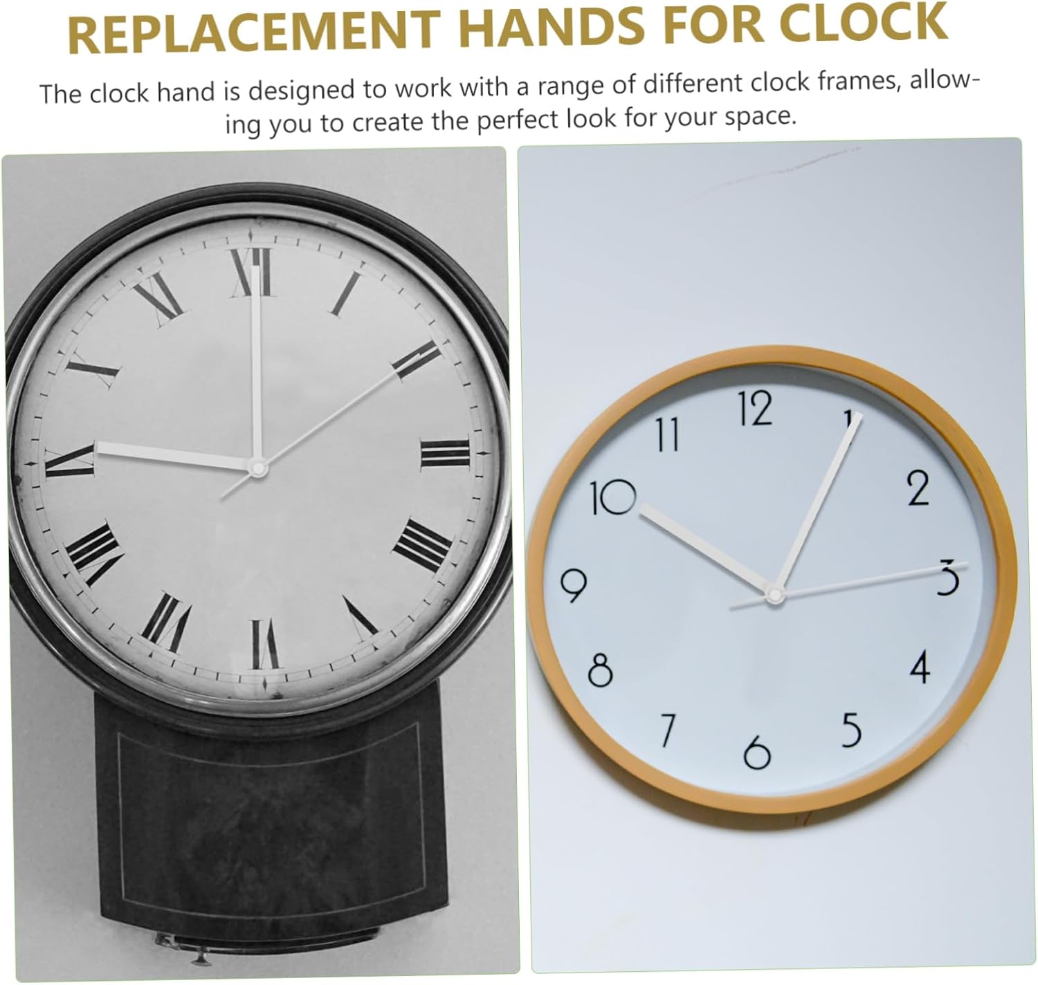Sturdy 10-Pack Clock Hands for DIY Wall Clocks