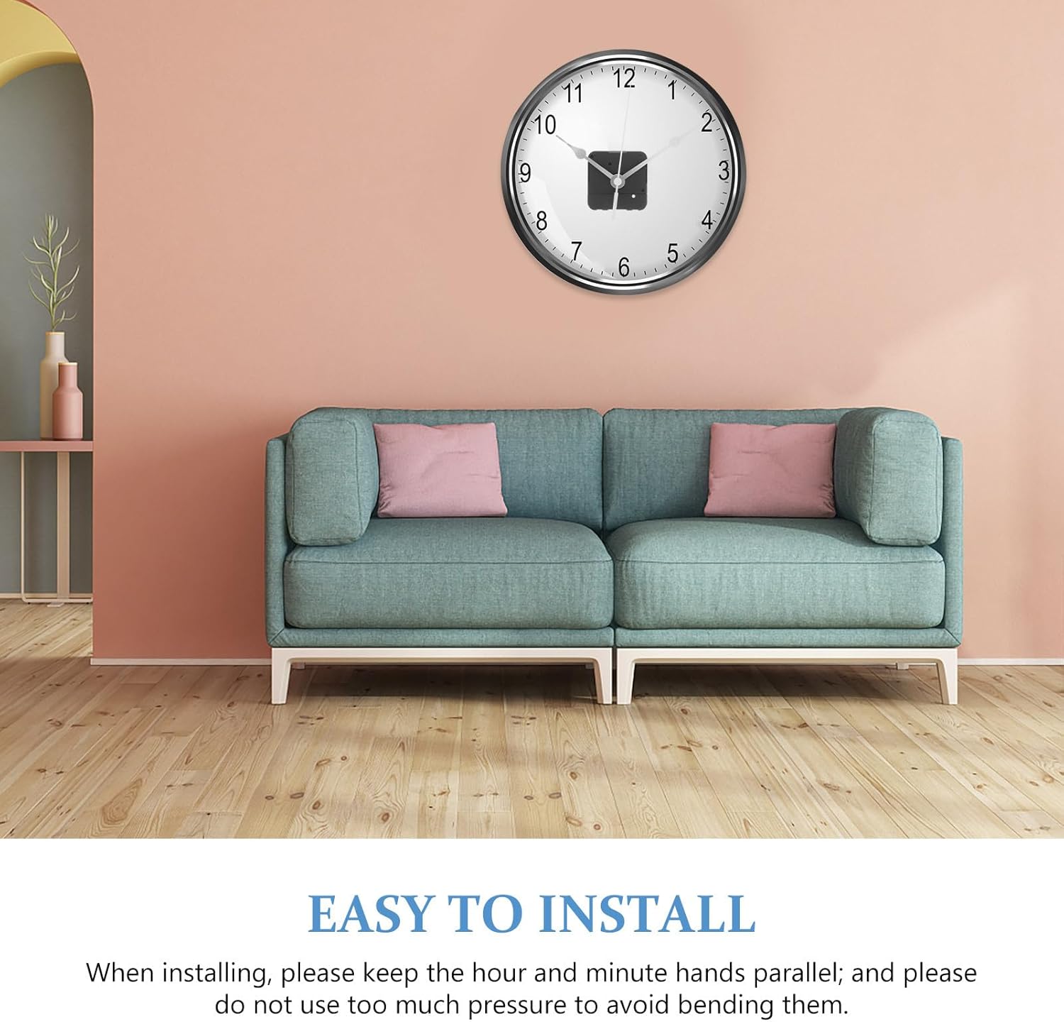 Long-Lasting Quiet Clock Movement Easy to Install for wall clocks