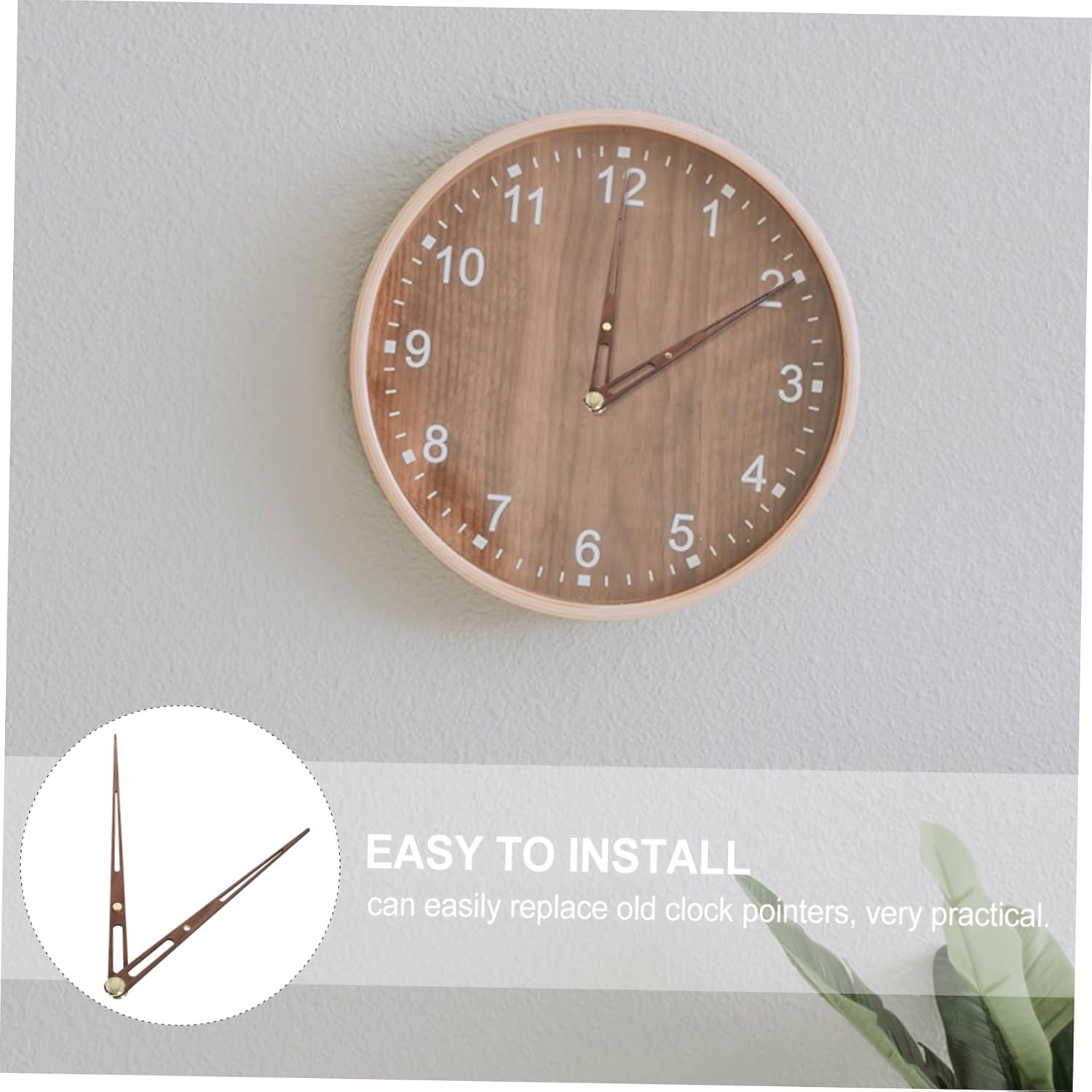 SOESFOUFU Large Wooden Wall Clock Hands