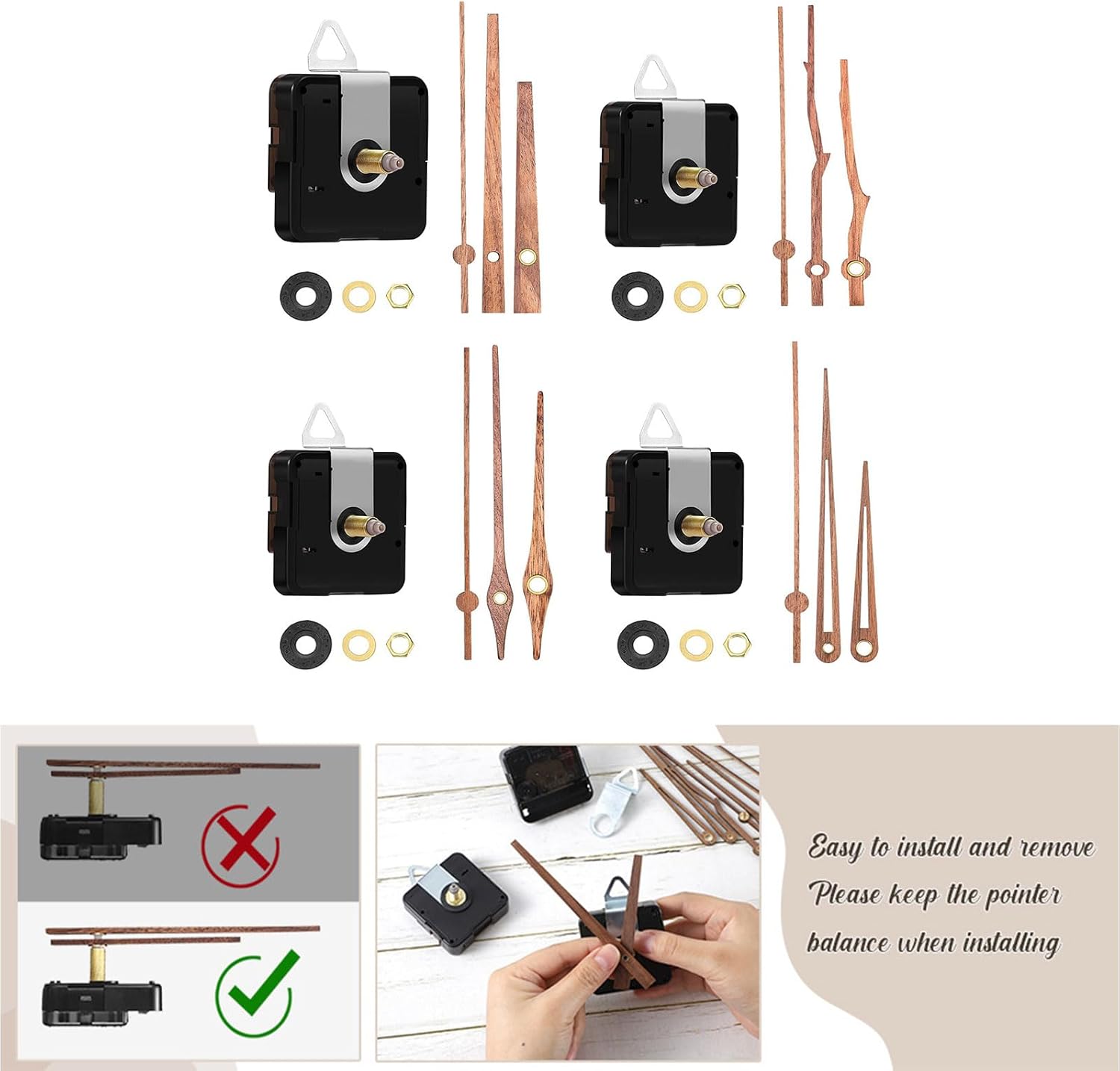Premium Quality Clock Movement Kit for Wood Plastic Clocks