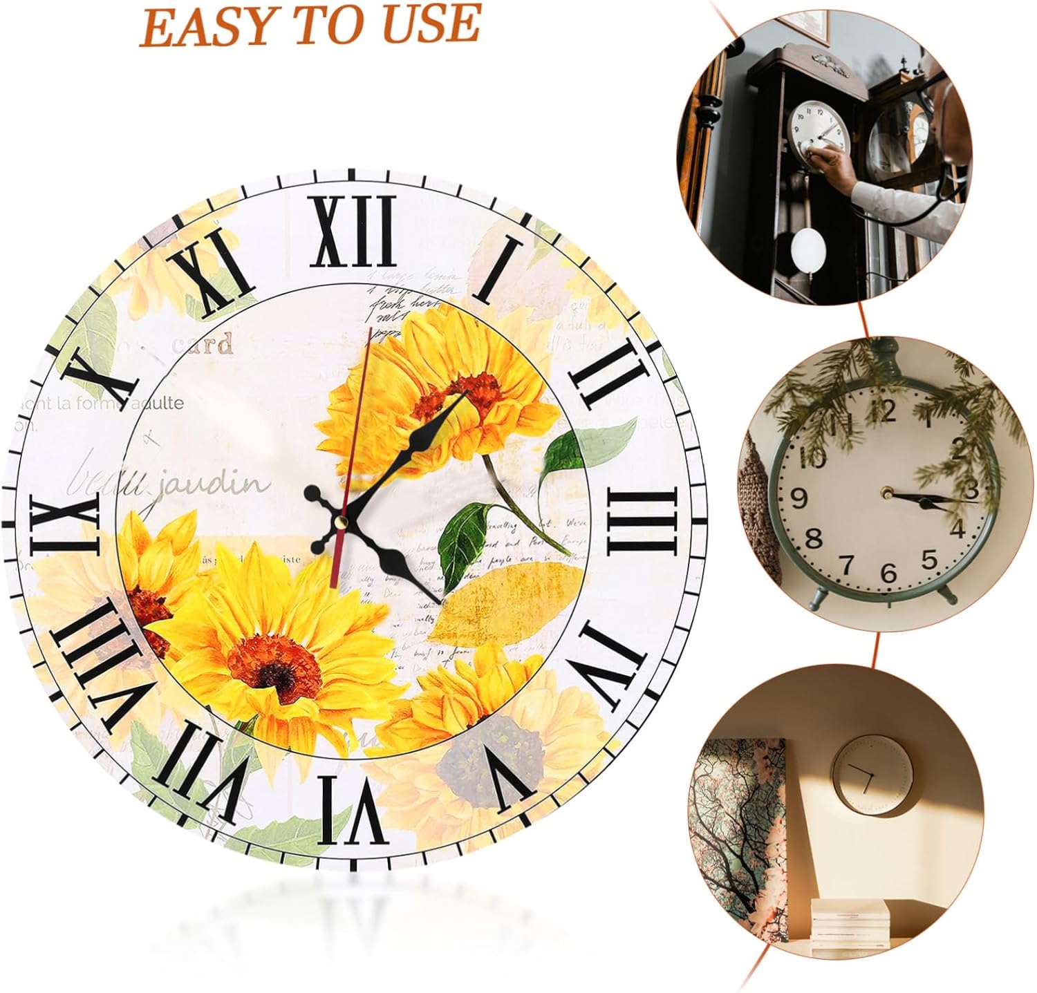 Replace broken clock mechanism with SOESFOUFUs silent movement parts