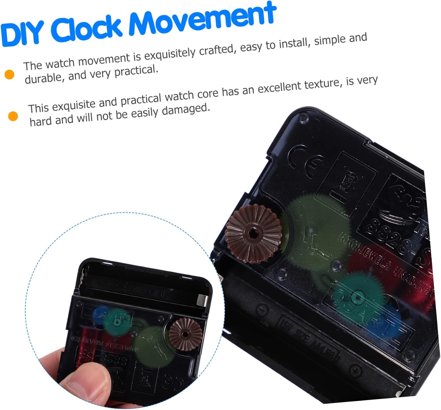 Batteries Easy DIY Noiseless Clock shaft 2 Piece