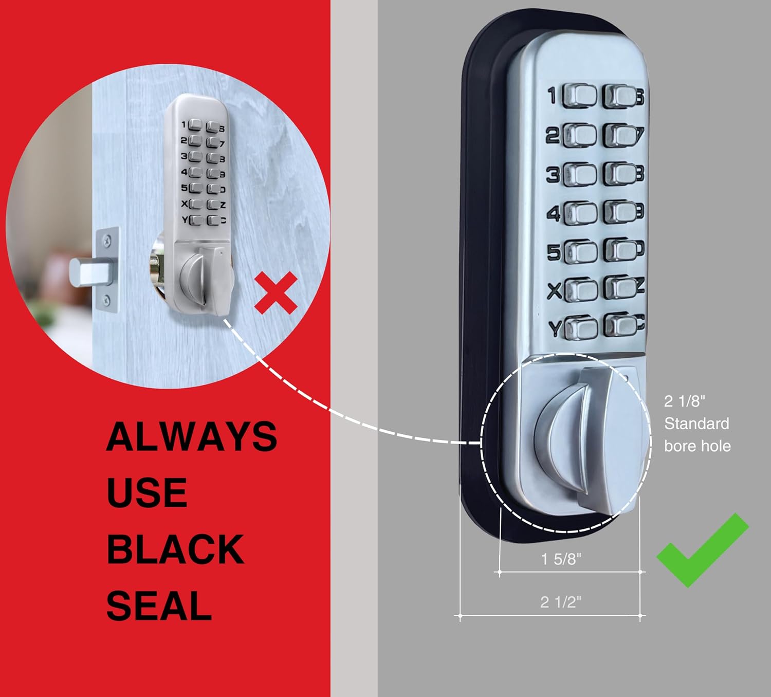 Sturdy Door Lock Easy Install 2024 Upgrade Version