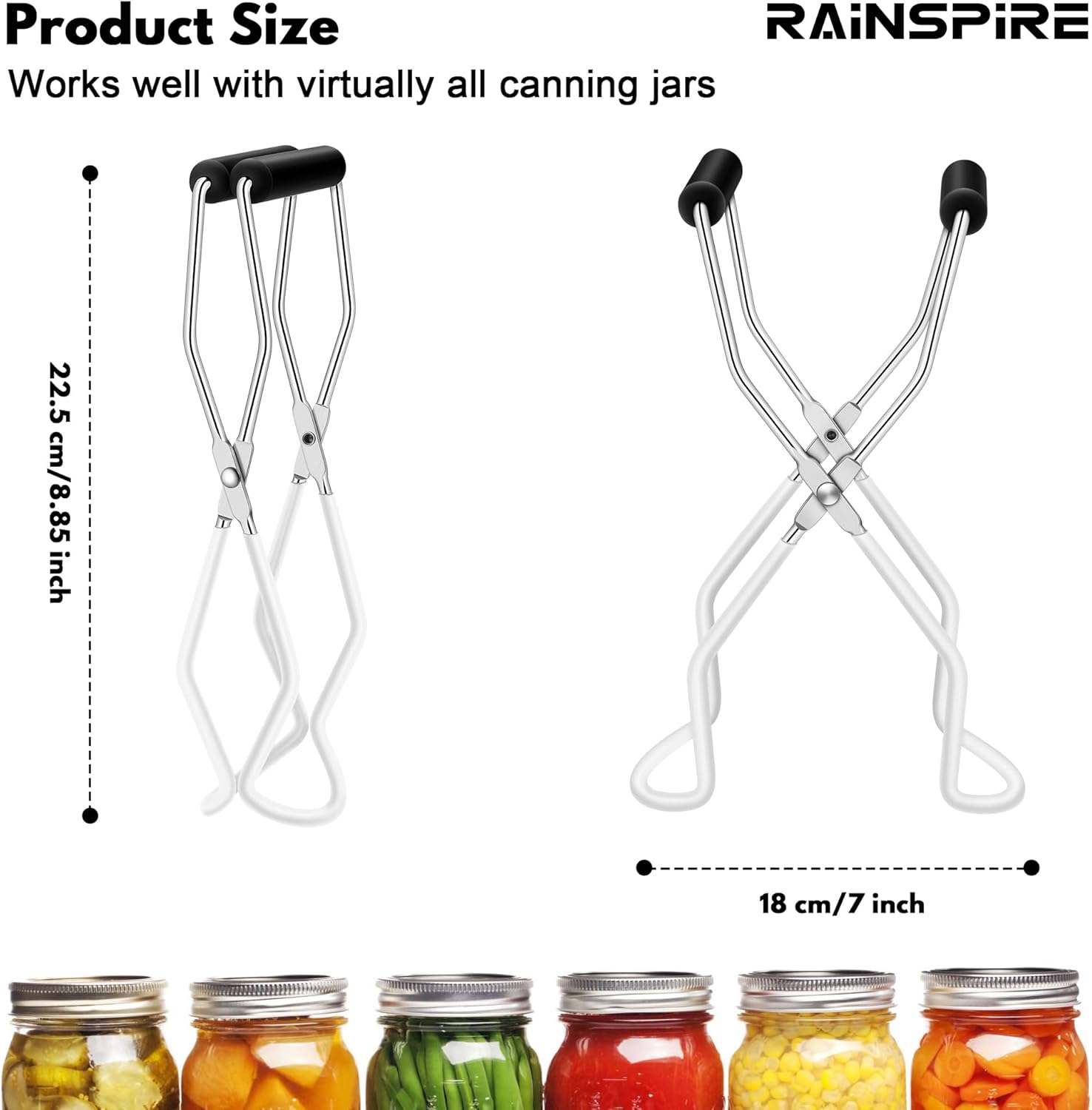 Rainspire Canning Jar Lifter Safe Efficient Kitchen Essential