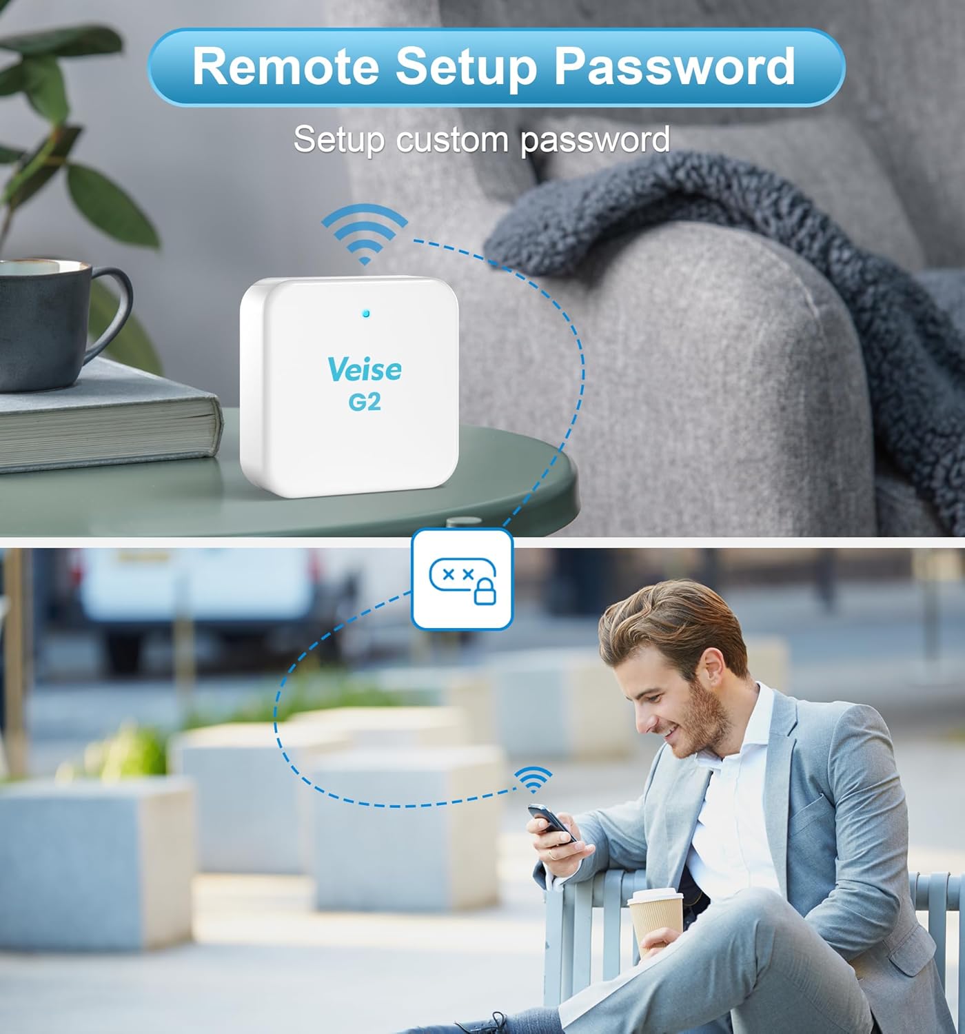 Wireless Dead bolt Gateway with Real-Time Monitoring Voice Control AlexaGoogle Setup