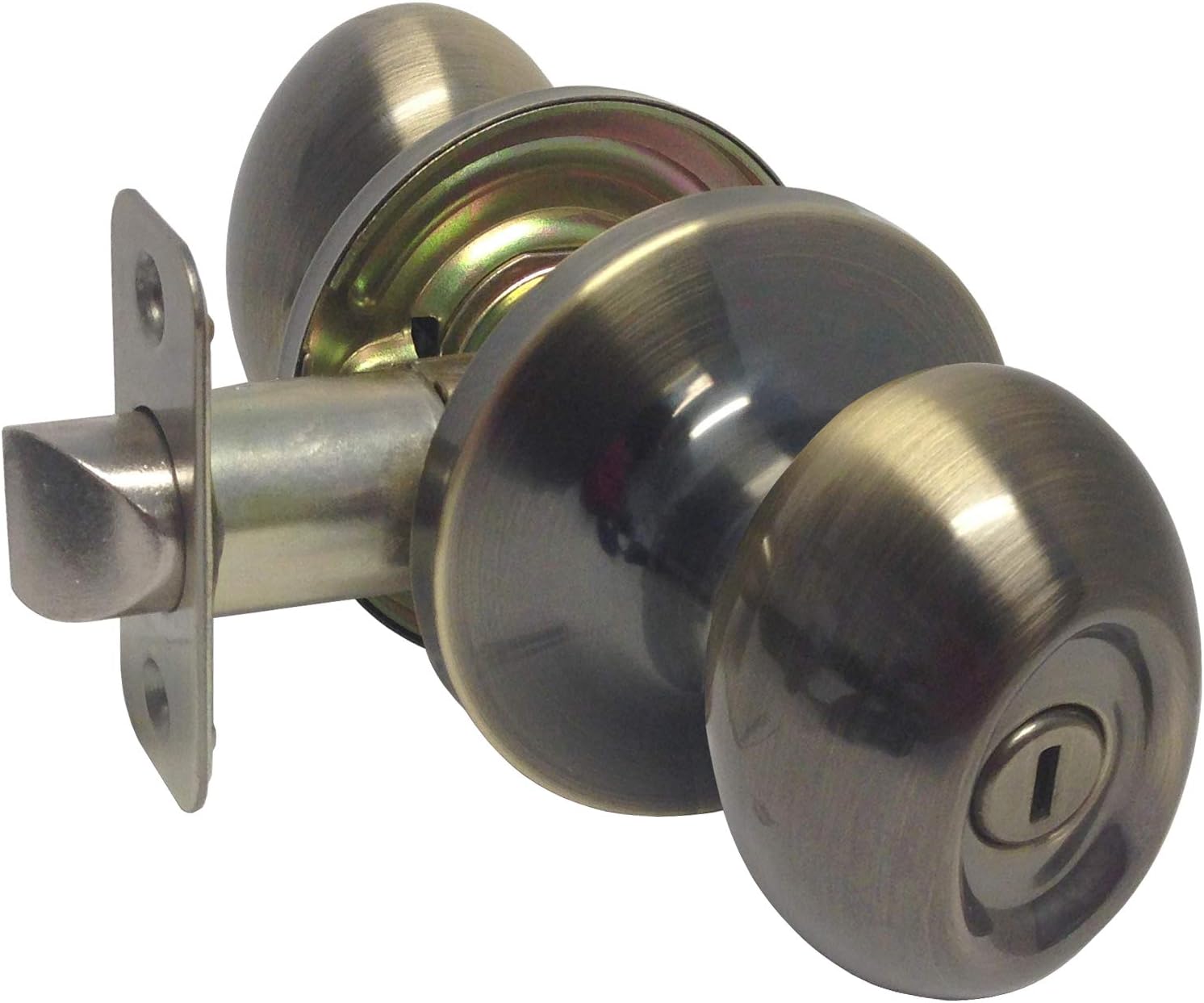 Stylish Antique Brass Oval Egg Deadbolt