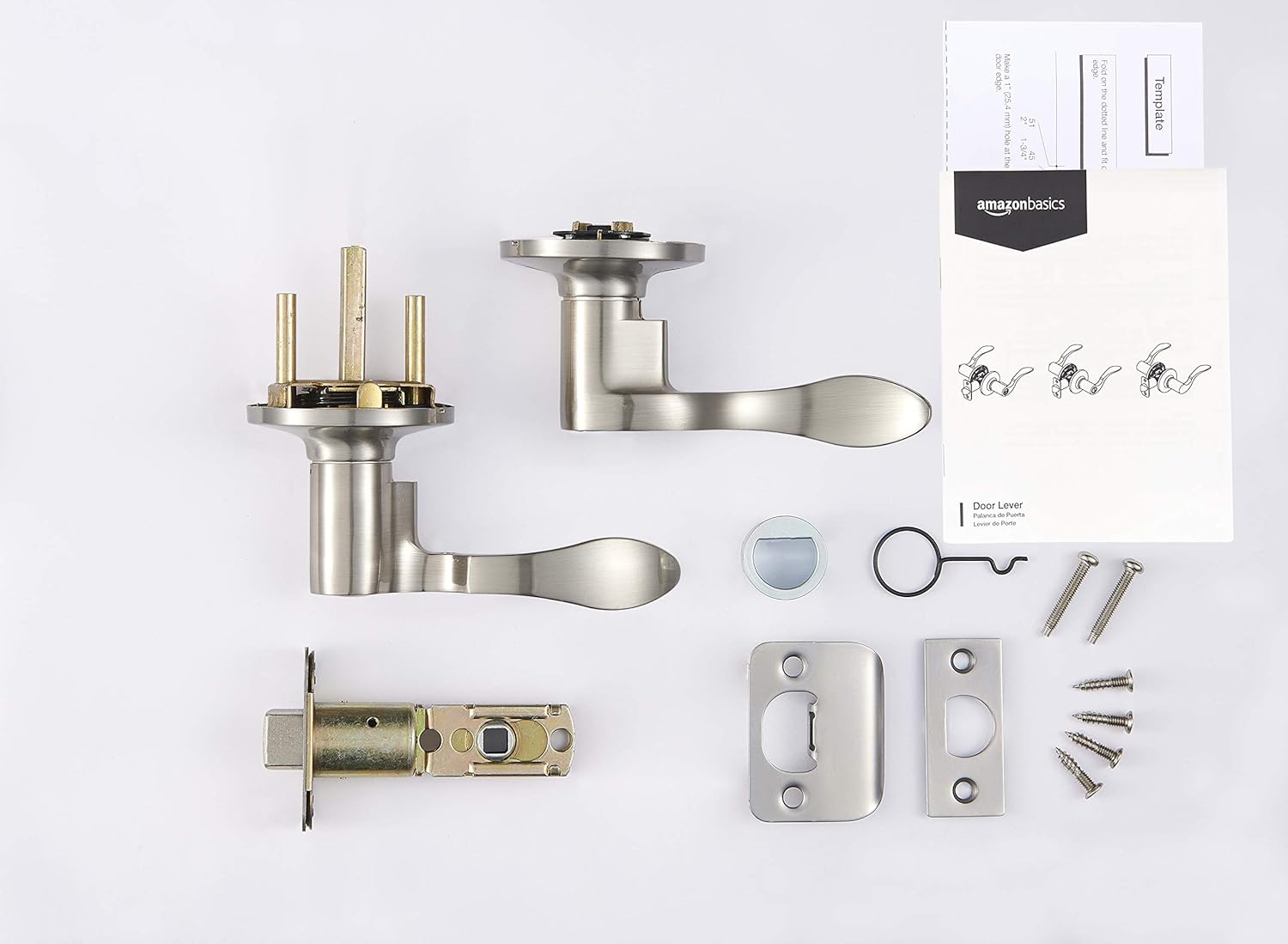 Amazon Basics Shelby Door Lever Passage - 6-Pack