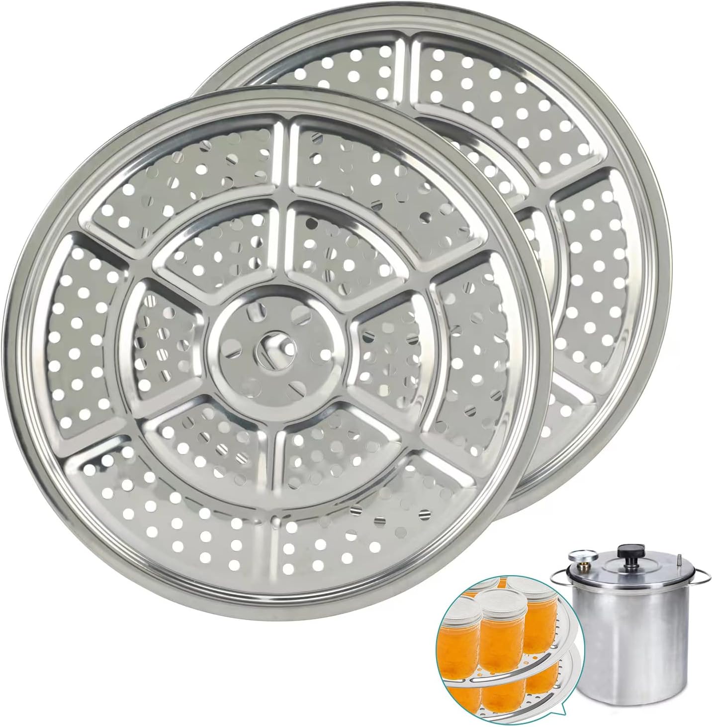 High-Quality Stainless Steel Canner Rack for Pressure Cooking 2-Piece
