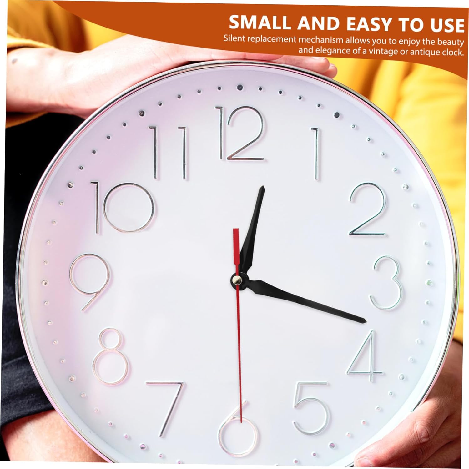 Ethzzle 25-30cm Silent Clock Mechanism Kit Replacement