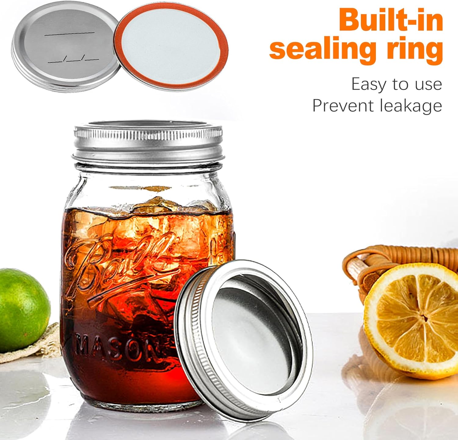 24-Pack 70 MM Leak-Proof Canning Lids for Ball Kerr Jars