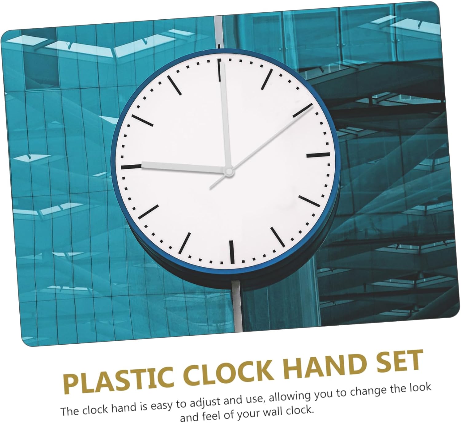 10-Piece Plastic Wall Clock Hands Kit for DIY Repair and Replacement