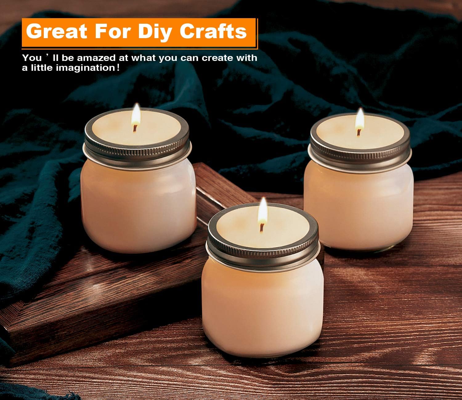 Indispensable Mason Jars - Small 8oz Canning Jars wSilver Lids