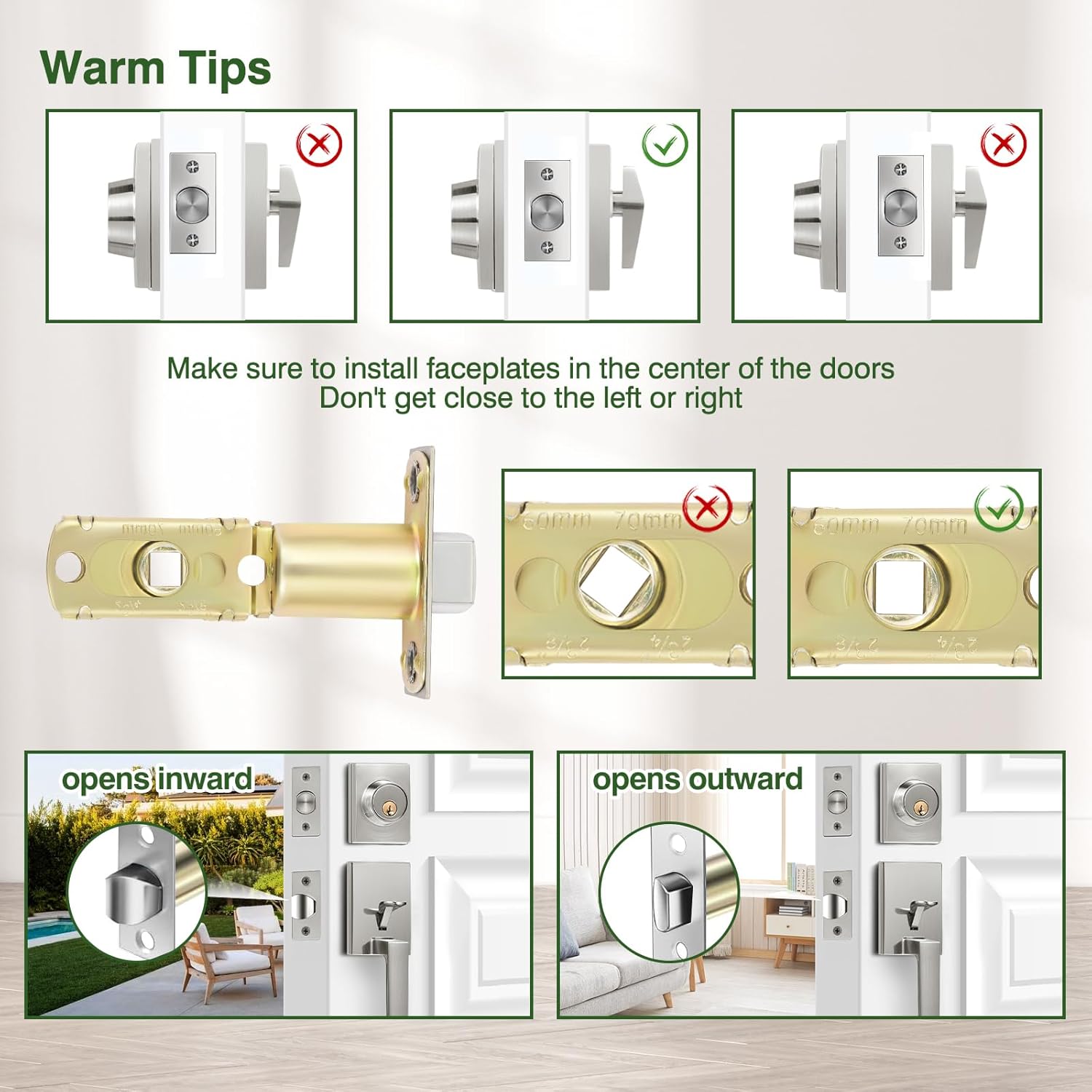 GOANEFIVEFront Door Handle Set
