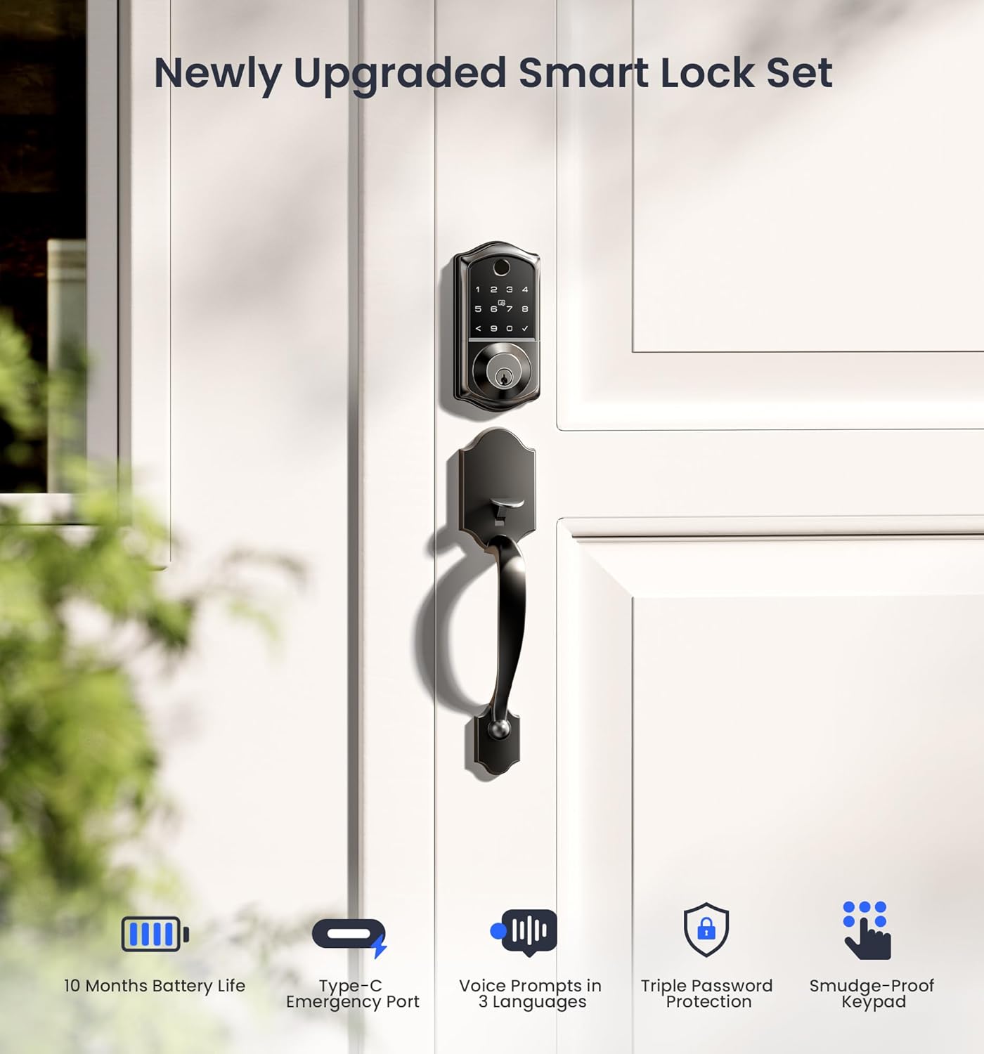 Fingerprint Smart Front Door Lock