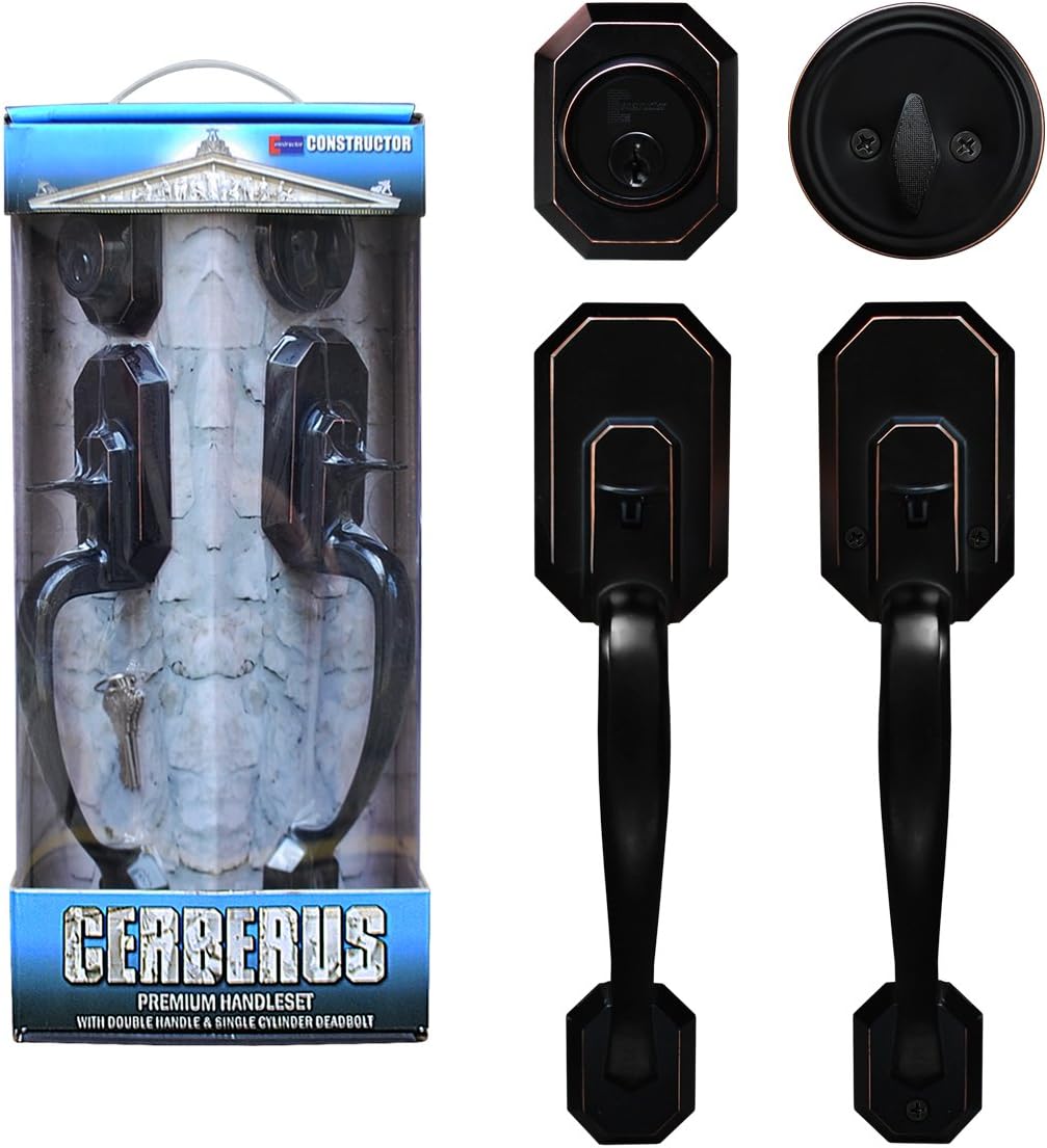 Construction Entry Lock Set with Deadbolt Oil Rubbed Bronze