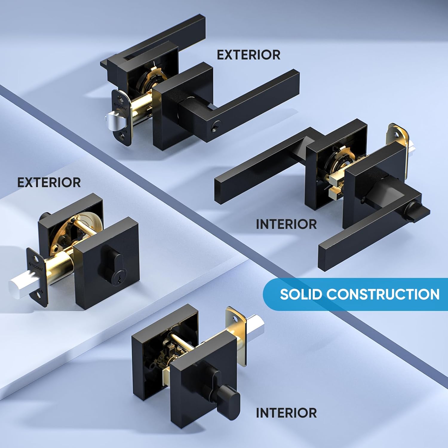 Superior Quality Black Door Handle
