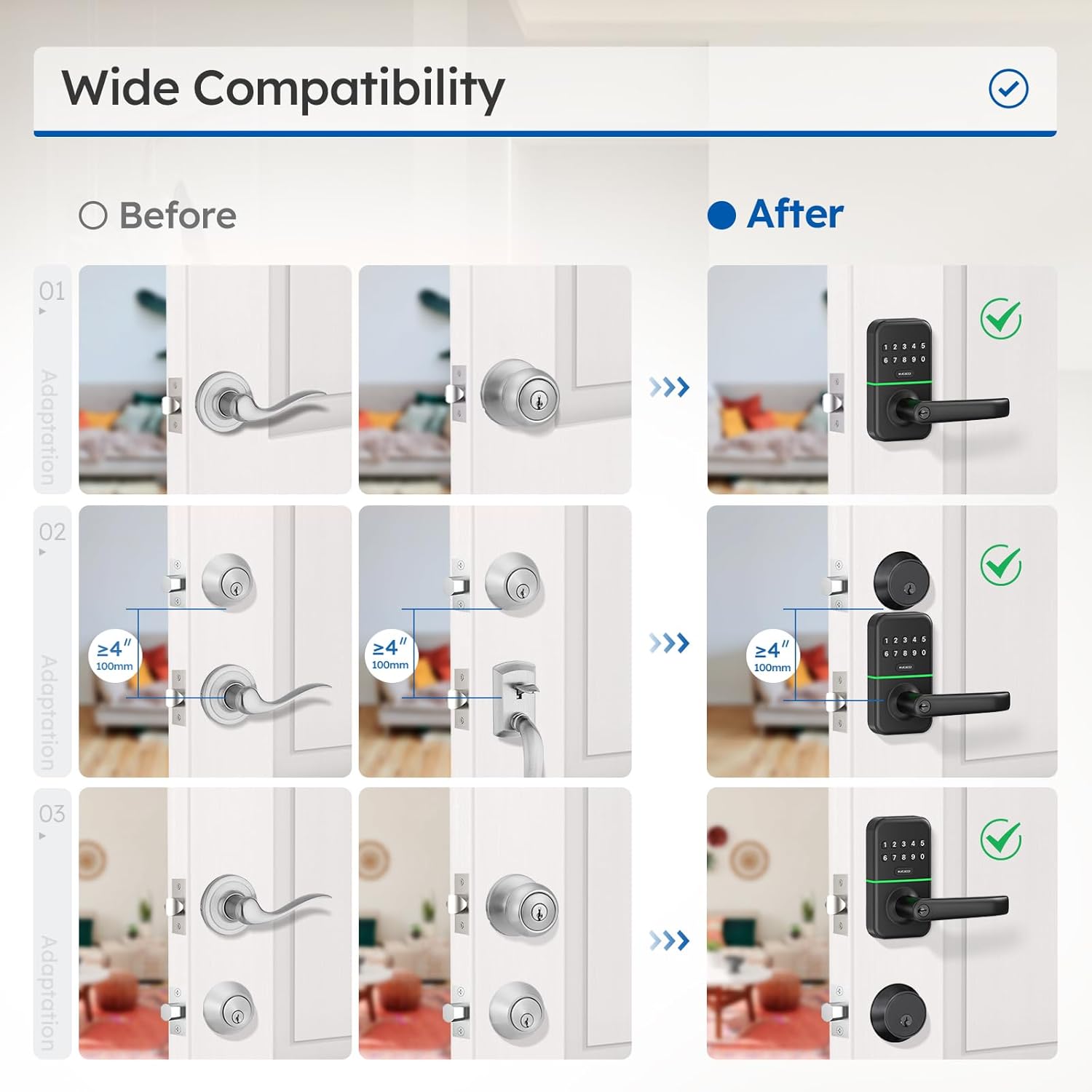 Secure Smart Door Lock with Keypad for Front Door
