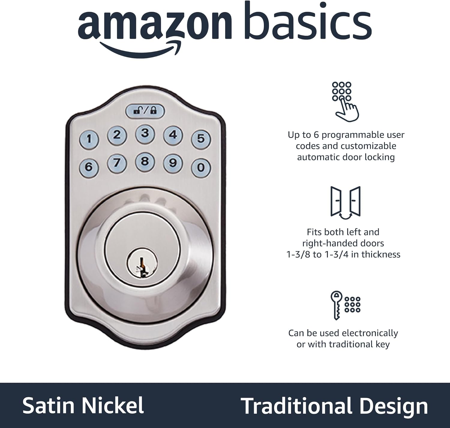Secure Entry with Amazon Basics Keyless Door Lock