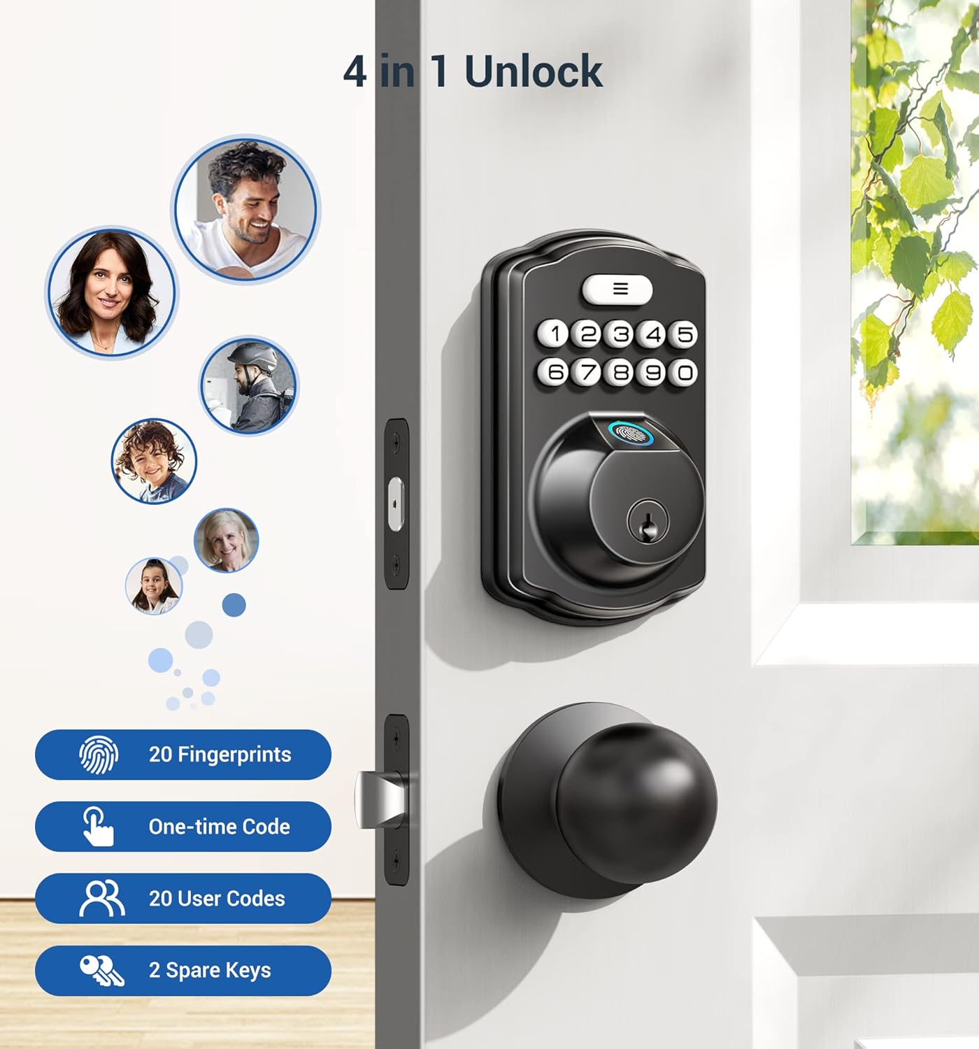 Fingerprints Door Lock Keyless Entry Door Lock