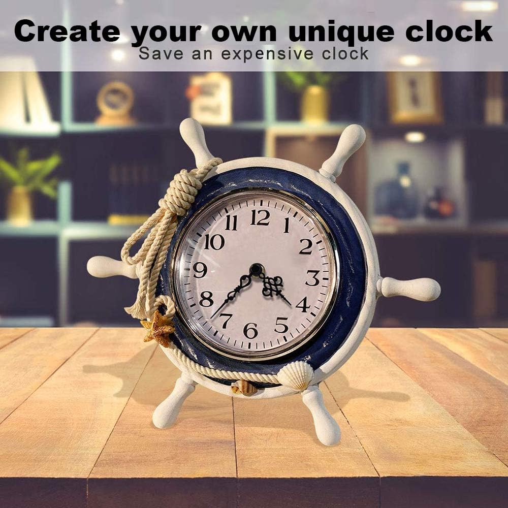2-Pack Clock Movement Mechanism with 4 Short Clock Hands Kit