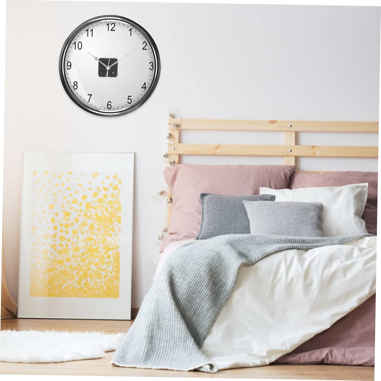 Homoyoyo Wall Clock Mechanism Replacement - Battery Operated Ticking Clock Movement with Modern Design