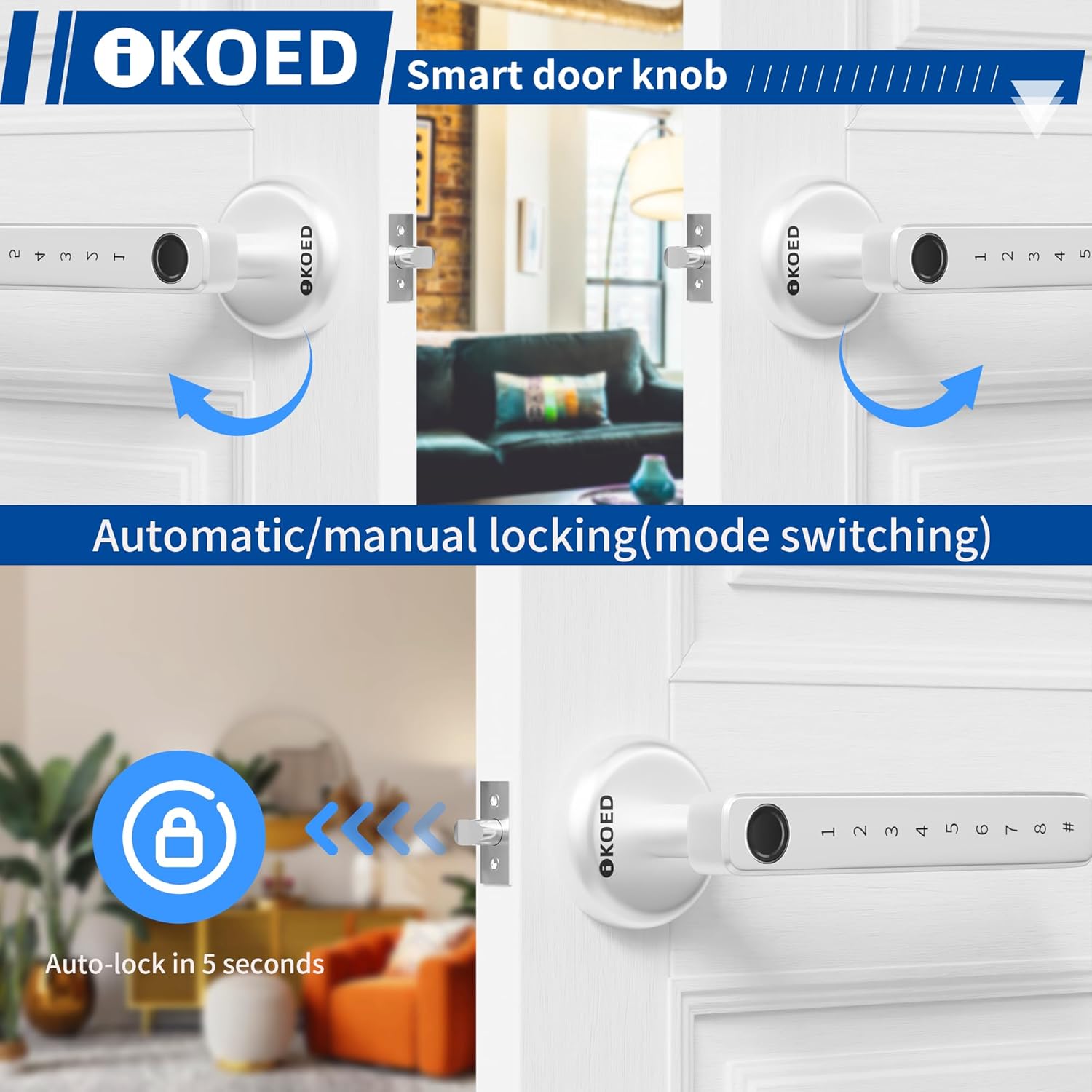 IKOED Biometric Door Lock