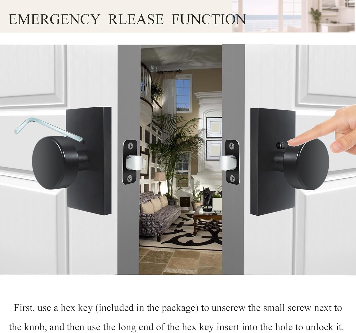 Matte Black Door Knobs