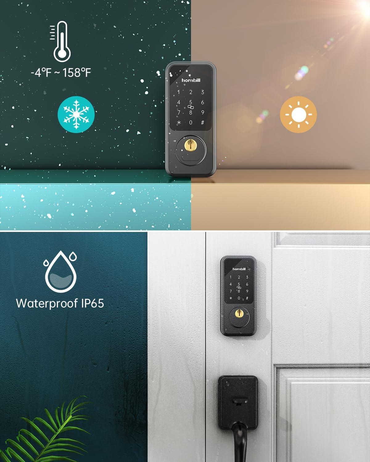 Hornbill Smart Front Door Lock Set