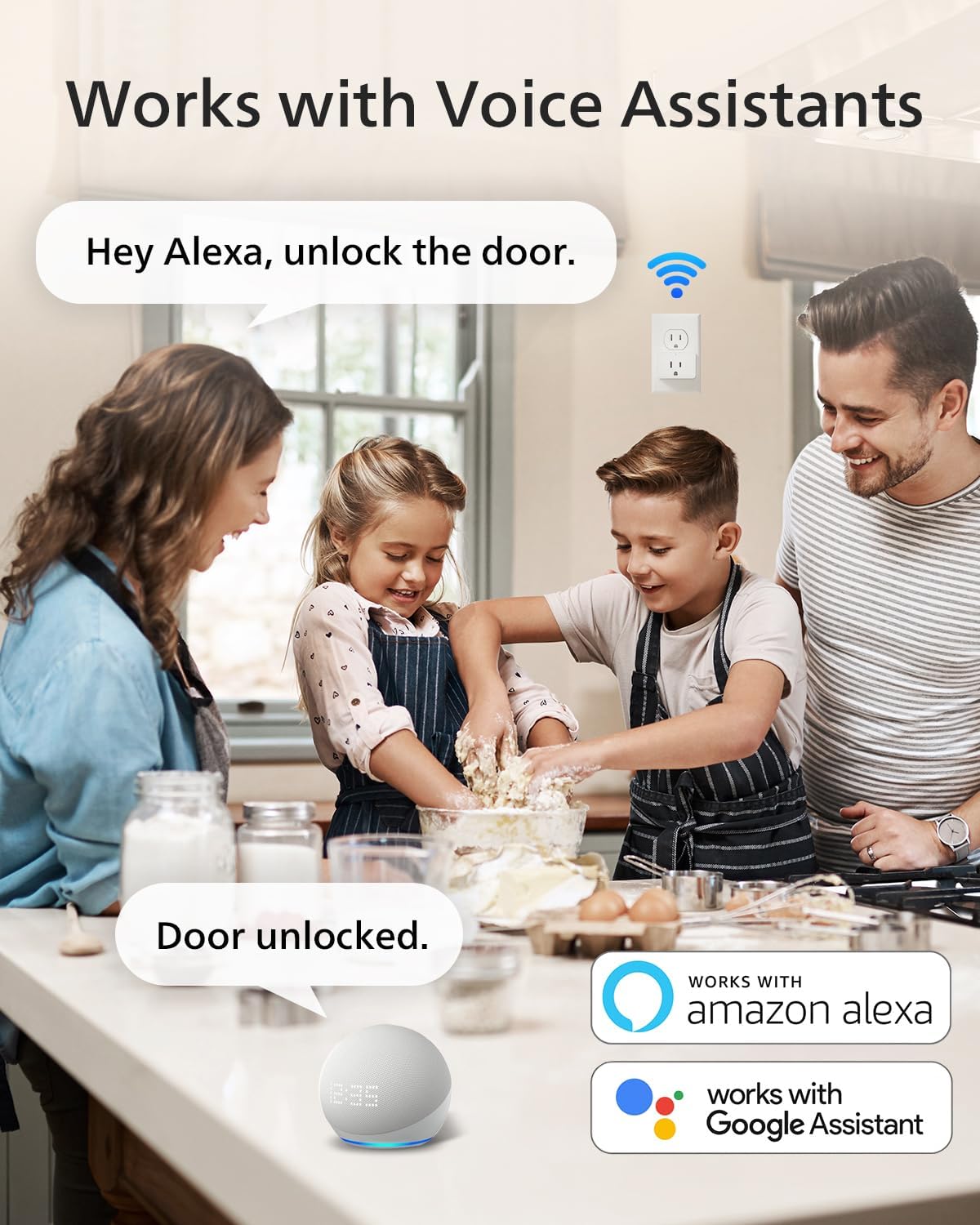 Philips Wi-Fi Smart Lock with Handle Keyless Entry Door Lock Set