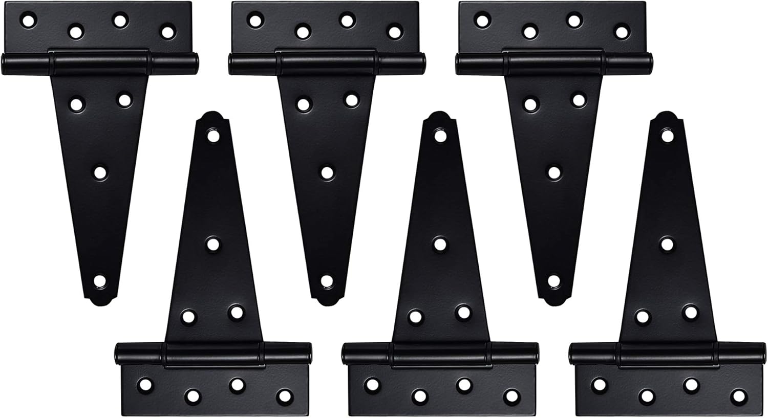 Sankins 6-Inch T-Strap Hinges Heavy Duty for sheds yards barns