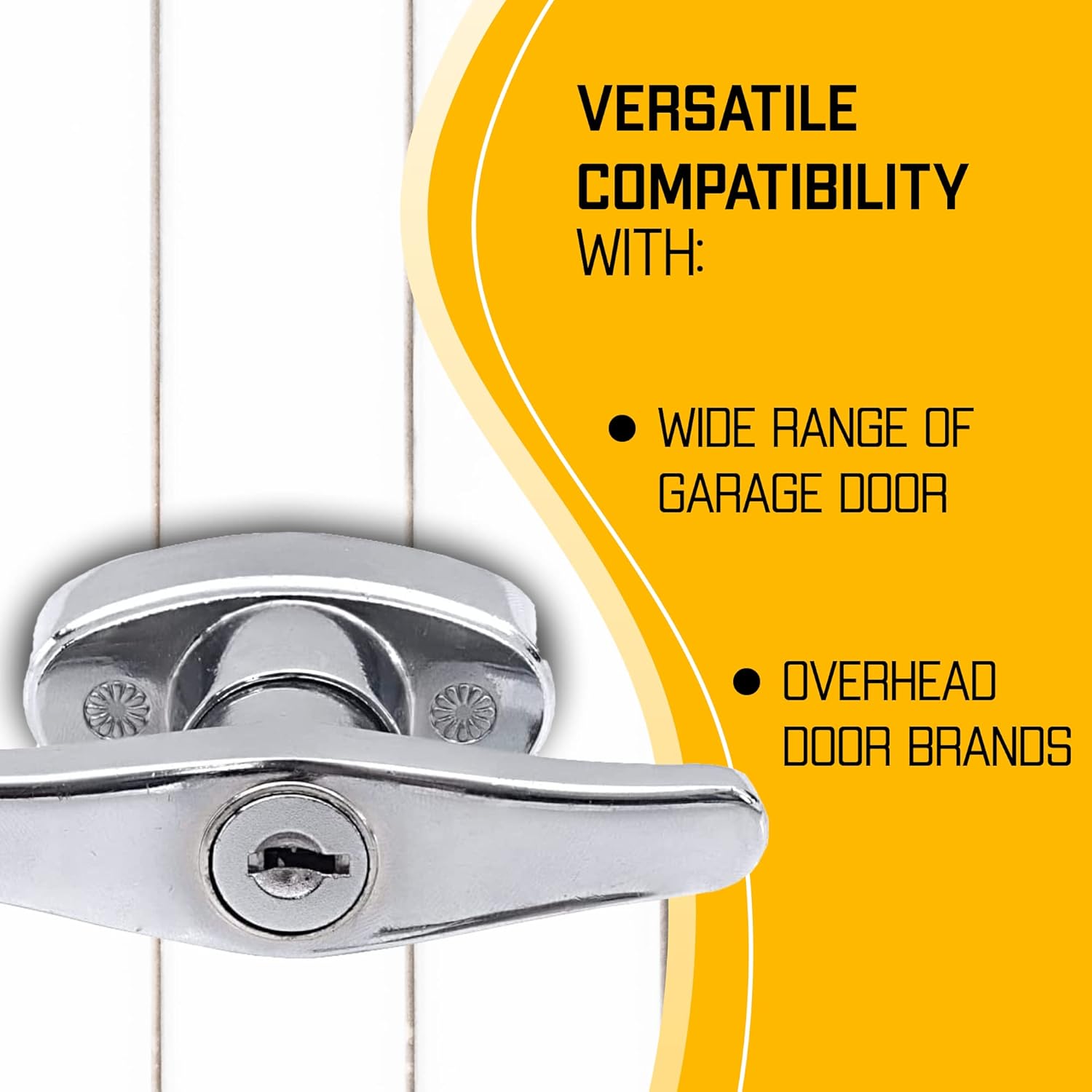 Garage Door Handle Lock Kit with Two Keys