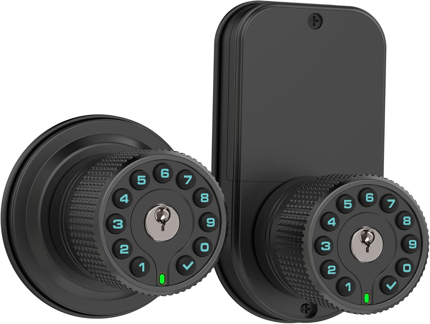 Secure Digital Door Keypad with Dual Cylinder Lock on Door