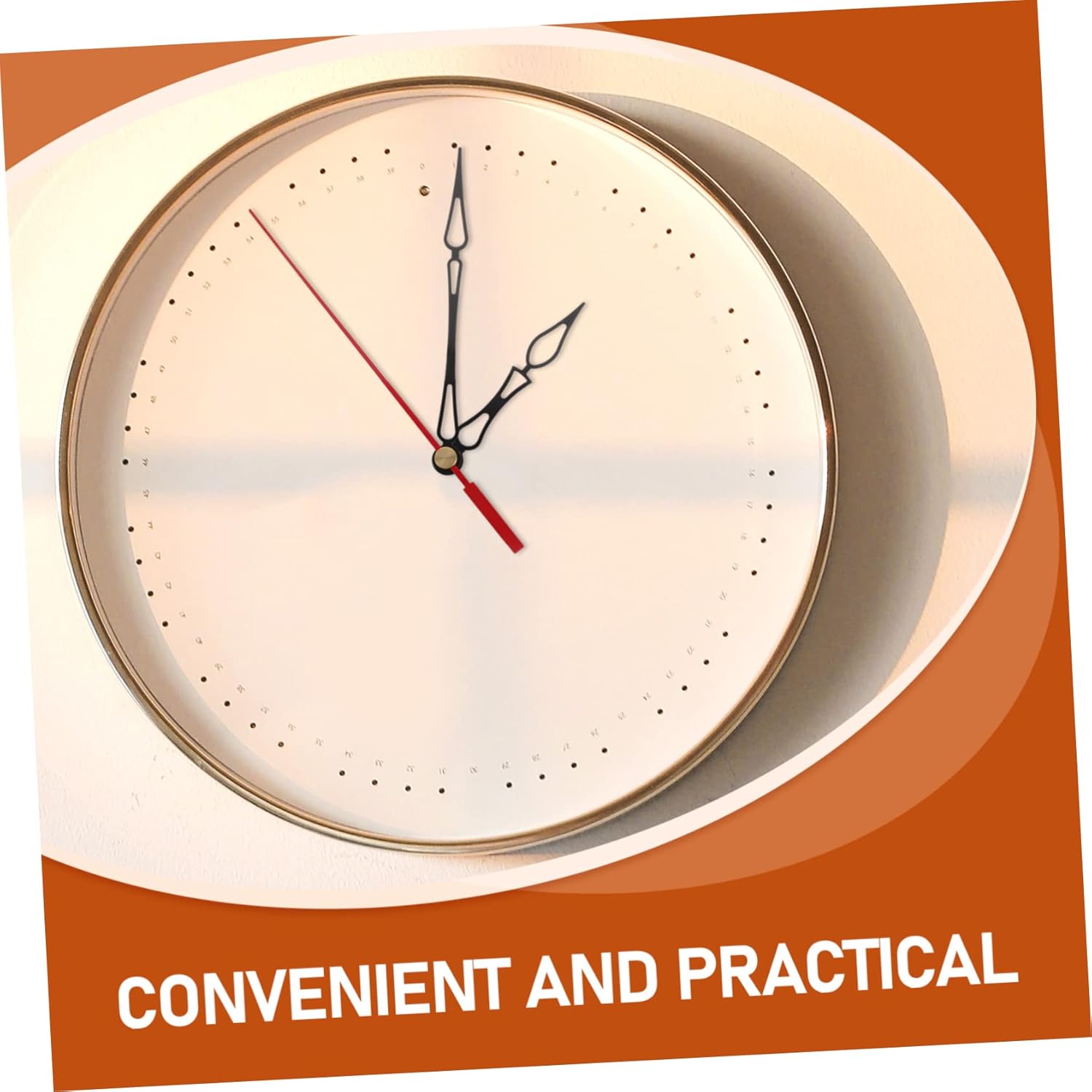 Quick-Ship Red Plastic Plastic Clock Movement Kit for Wall Clocks