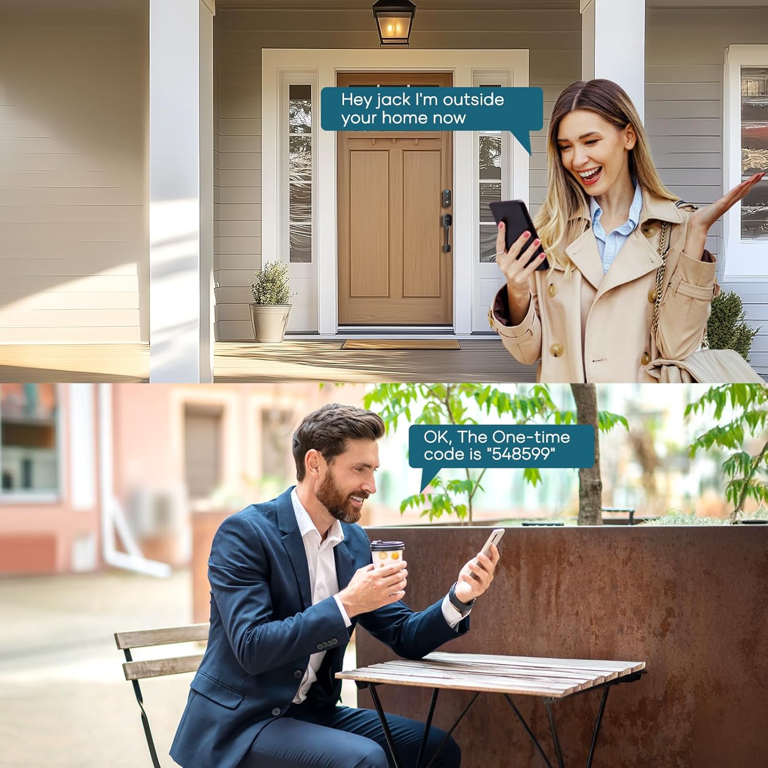 Secure Front Door Lock with Keyless Entry