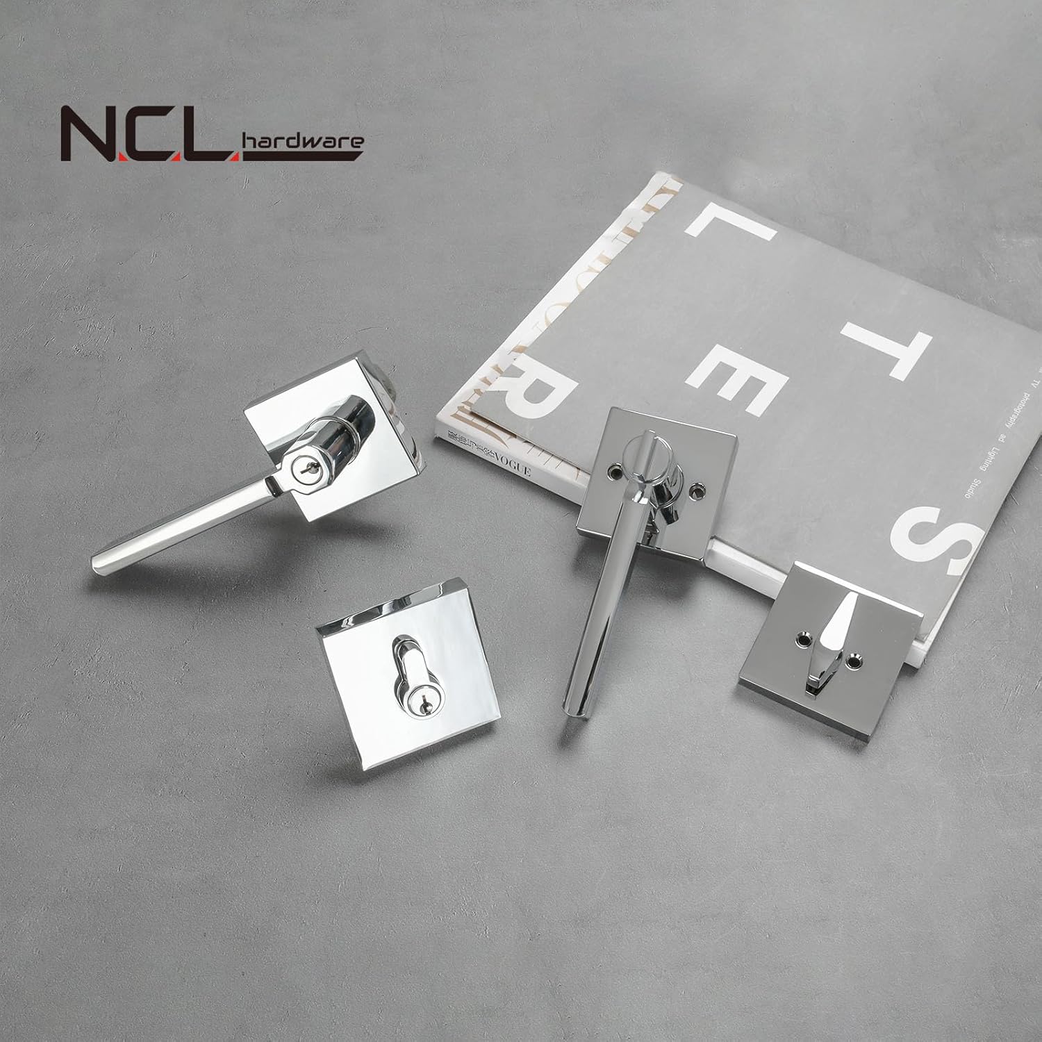 NCL Elegant Entry Door Lever with Single Cylinder Deadbolt