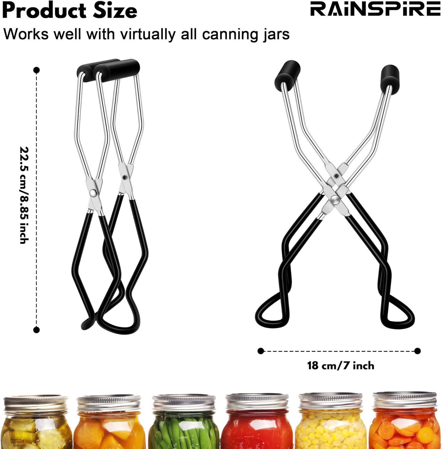 Rainspire Canning Jar Lifter Safe Canning Tool for Homeists